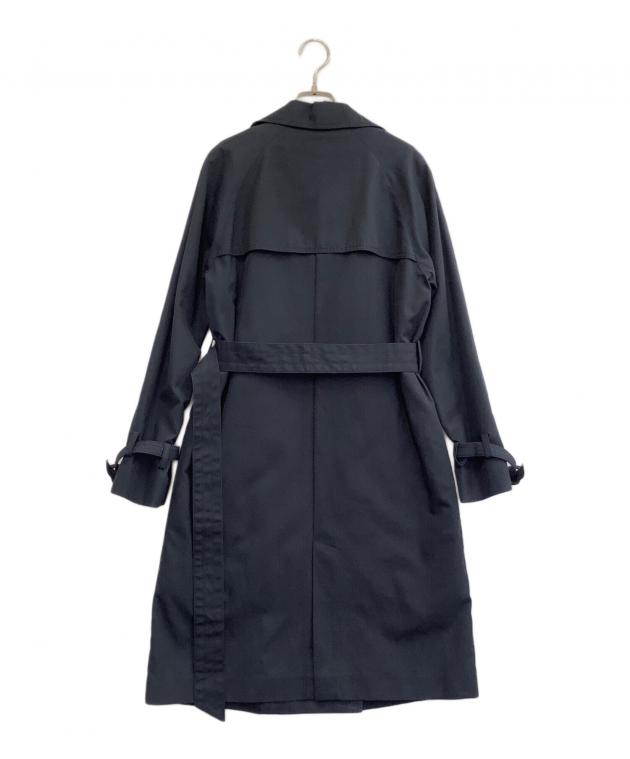 新品　fred perry トレンチコート　ネイビー　チェック　XS 美品】FRED PERRY インナーライナー ベルト付トレンチコート チェック