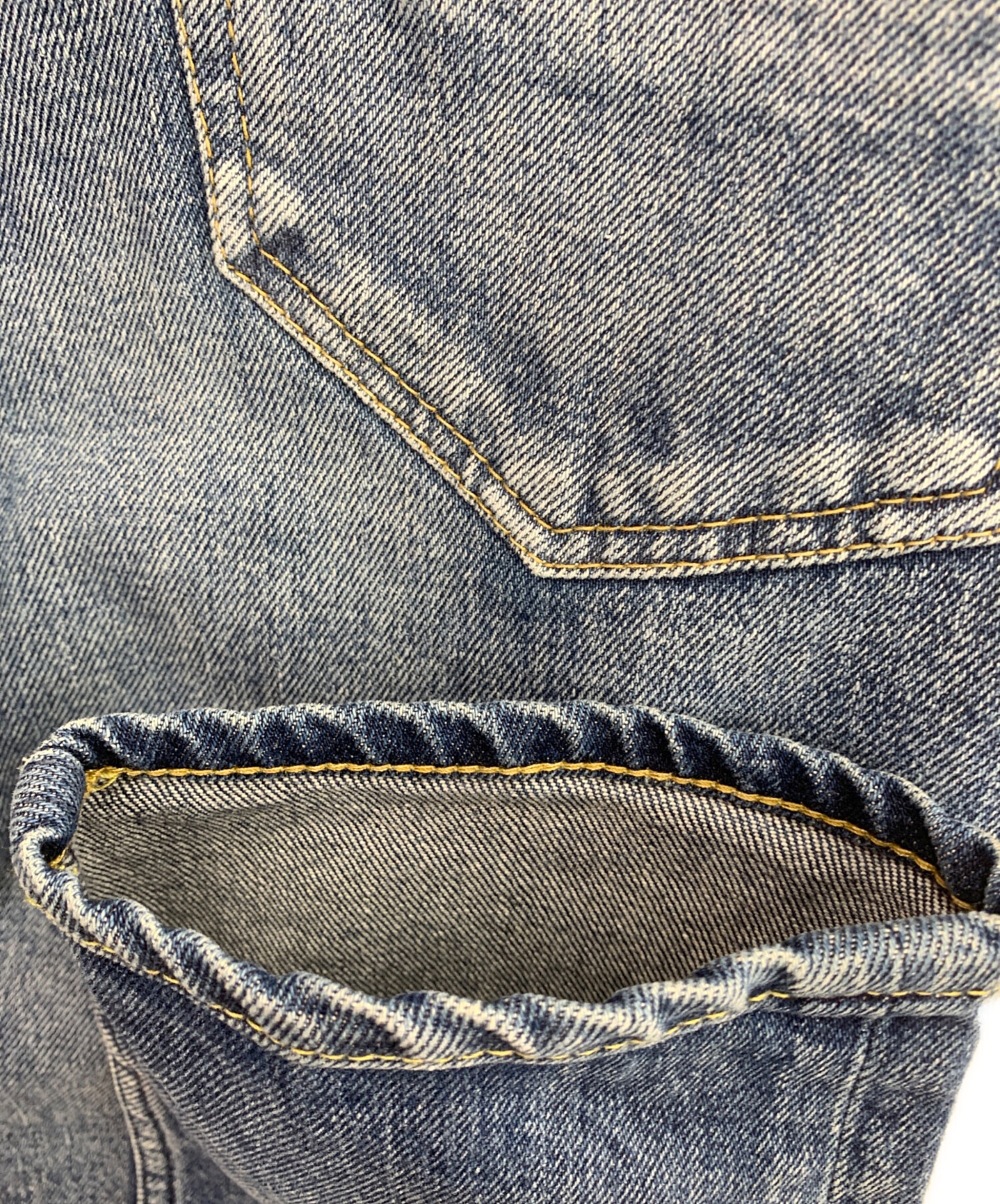 中古・古着通販】YANUK (ヤヌーク) デニムパンツ ブルー サイズ