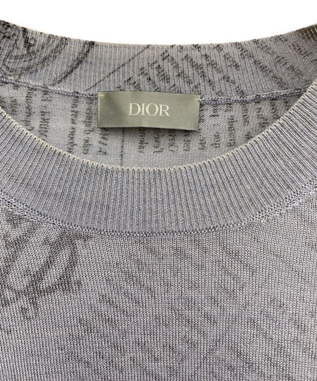 中古・古着通販】Dior (ディオール) ニット グレー サイズ:S｜ブランド