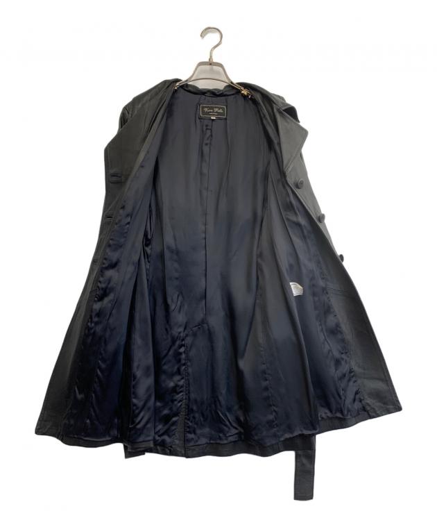 中古・古着通販】VERA PELLE (ベラペレ) レザーコート ブラック サイズ