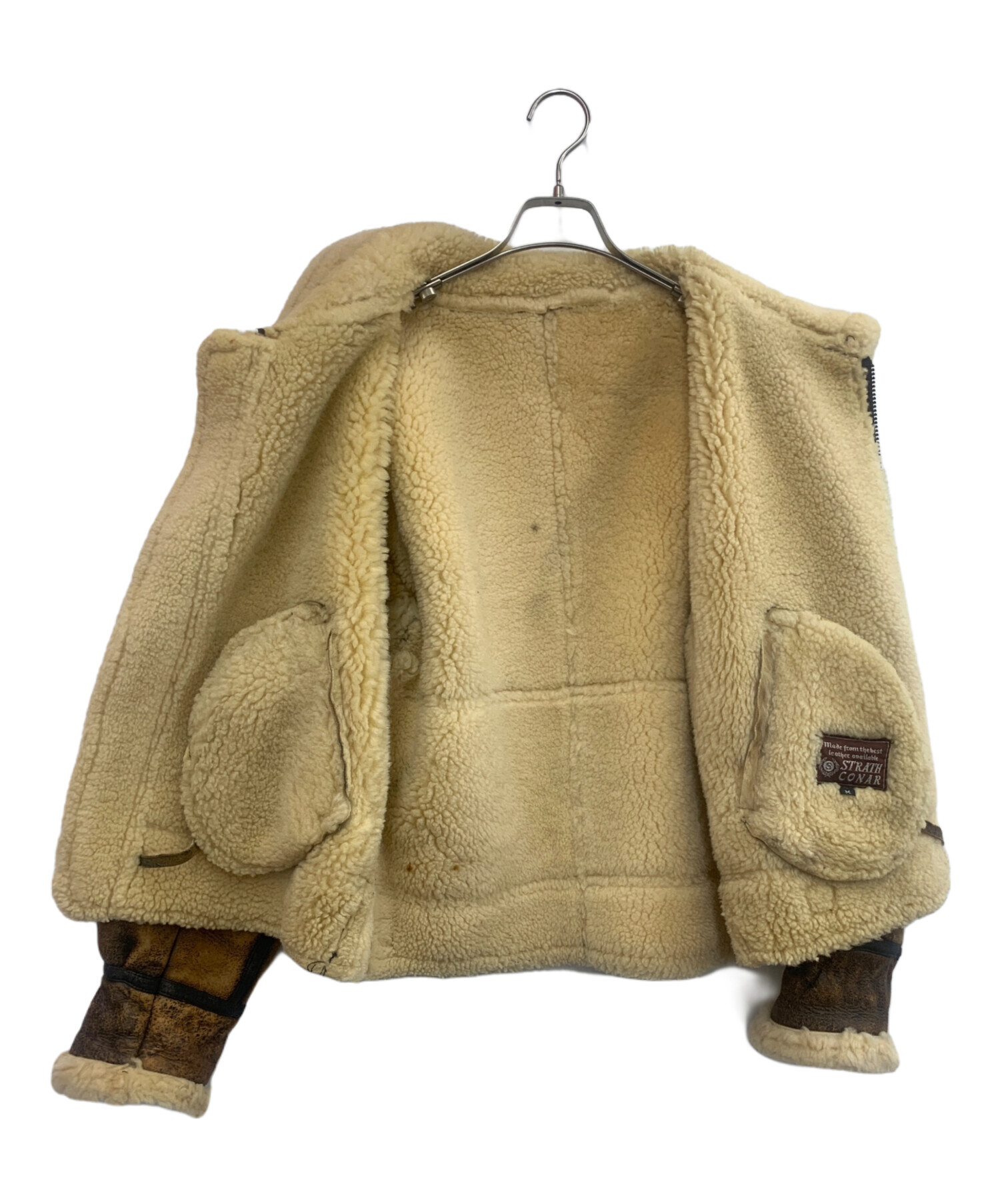 90s STRATH CONARムートン 韓国製 YKK メンズL ヴィンテージ 中古・古着通販】STRATH CONAR (ストラスコナー) ムートンジャケット