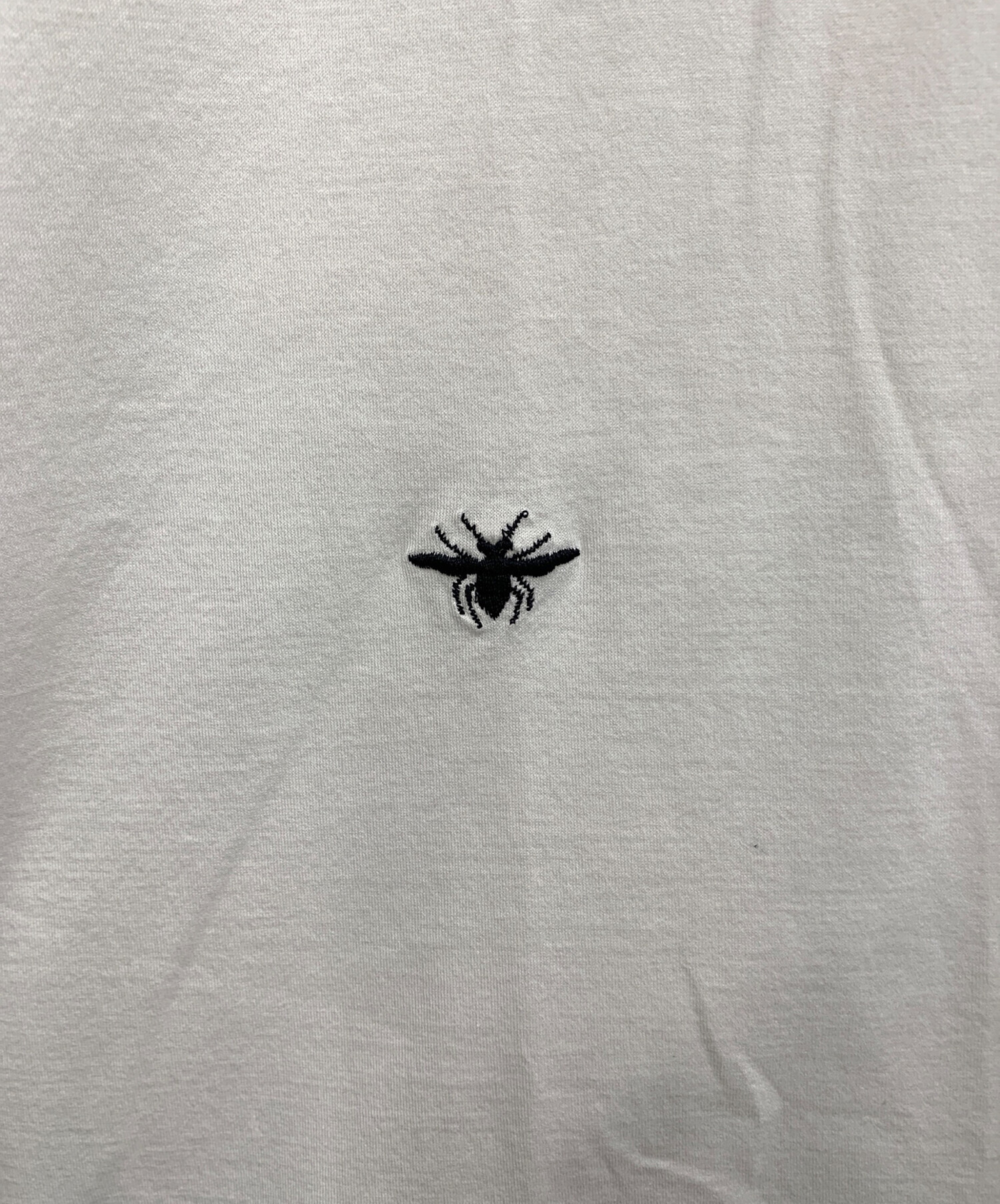 中古・古着通販】Dior (ディオール) Bee刺繍VネックTシャツ ホワイト 