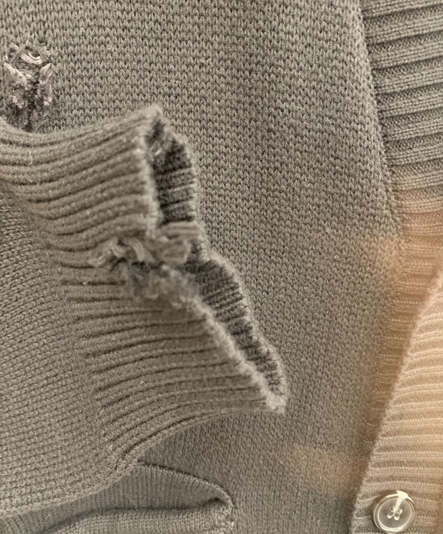 中古・古着通販】DANKE SCHON (ダンケ シェーン) ダメージニット