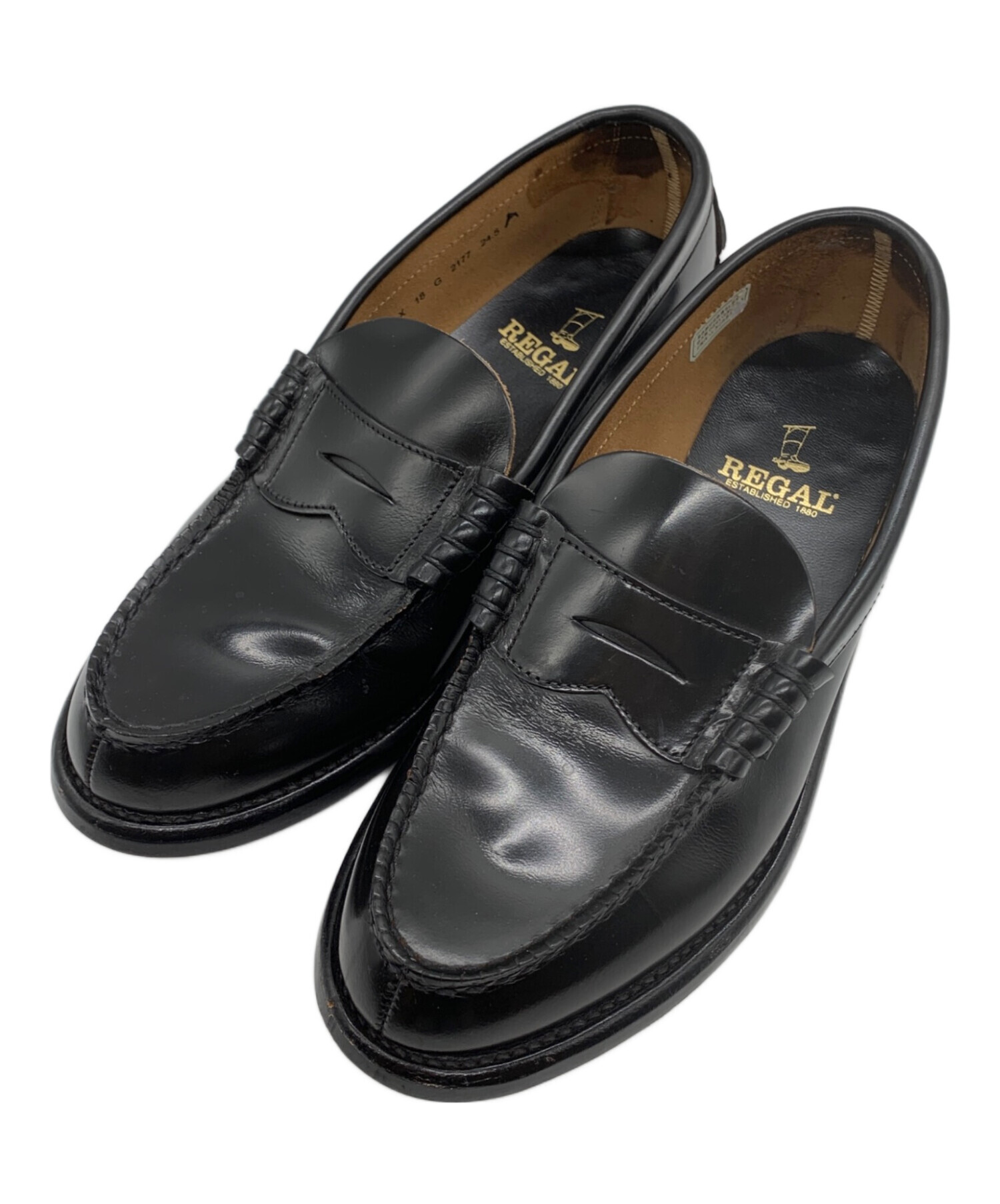中古・古着通販】REGAL (リーガル) ローファー ブラック サイズ:24 1/2