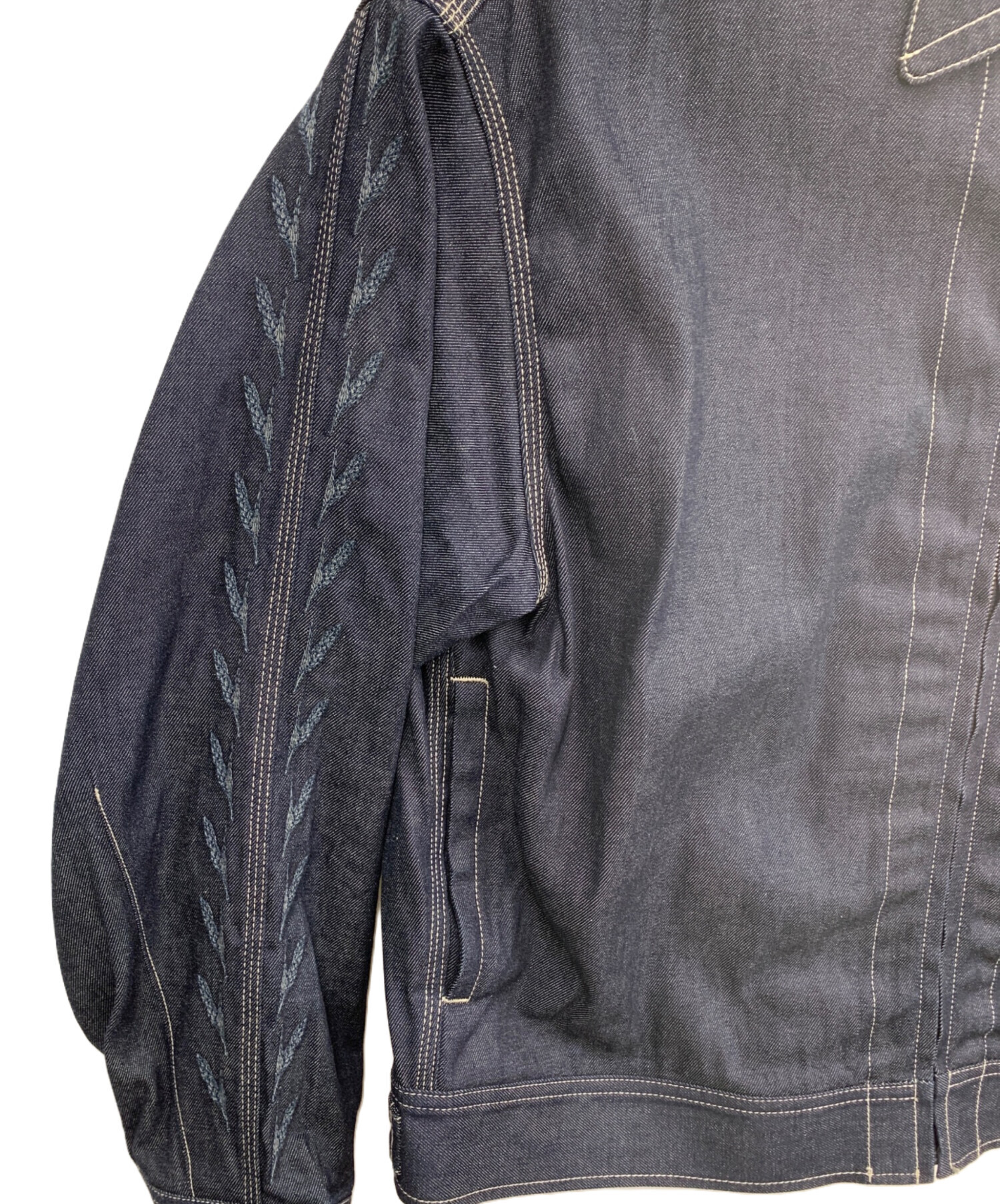 中古・古着通販】KYOU (キョウ) デニムジップジャケット ネイビー