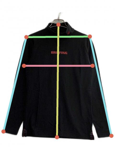 BRIEFING - coco 中古 ブリーフィング BRIEFING メンズ カットソー S 黒 ブラック 長袖プルオーバー ZOZO カモフラ 中古・古着通販】BRIEFING (ブリーフィング) 長袖カットソー ブラック