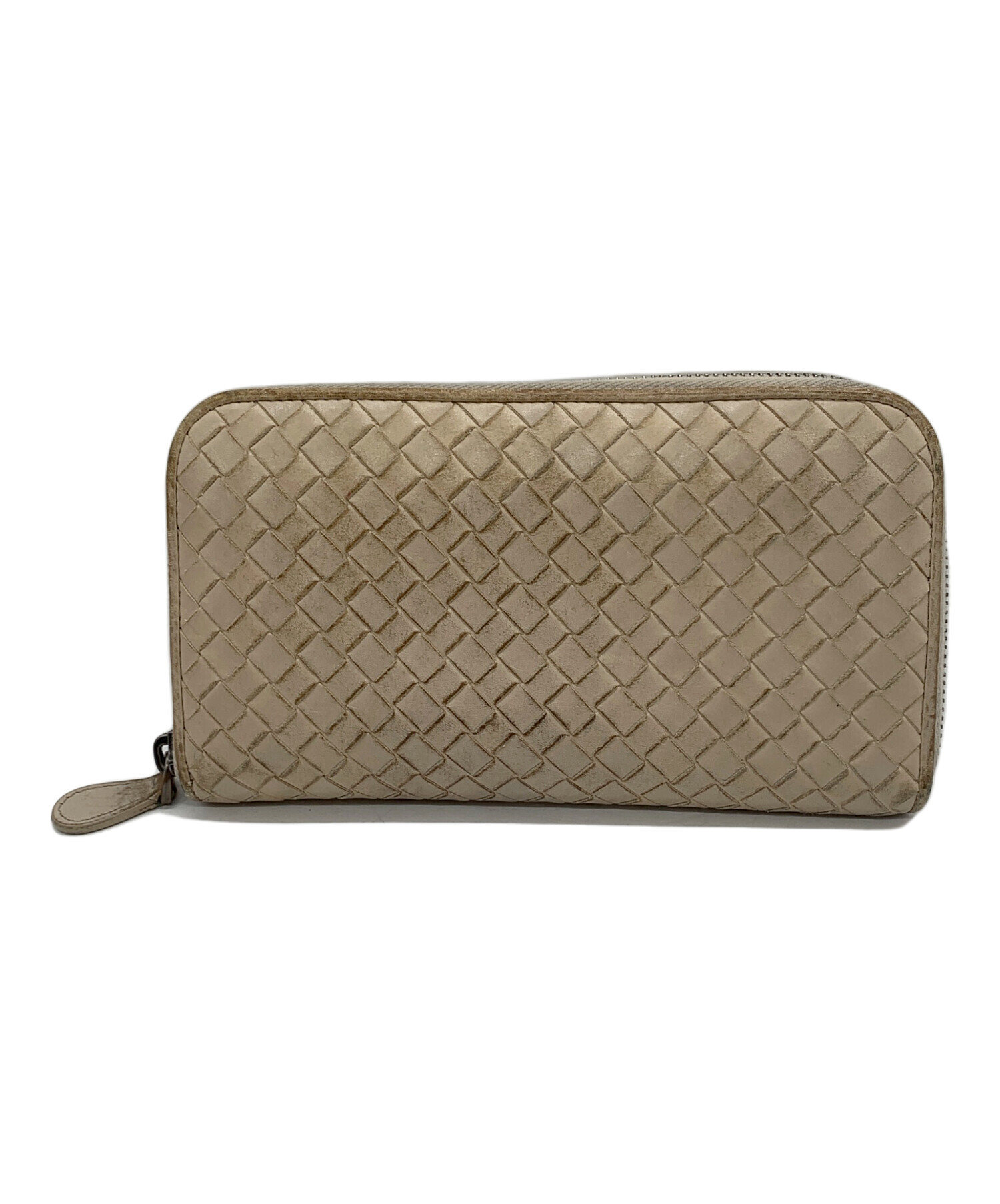 中古・古着通販】BOTTEGA VENETA (ボッテガベネタ) 長財布 ベージュ 