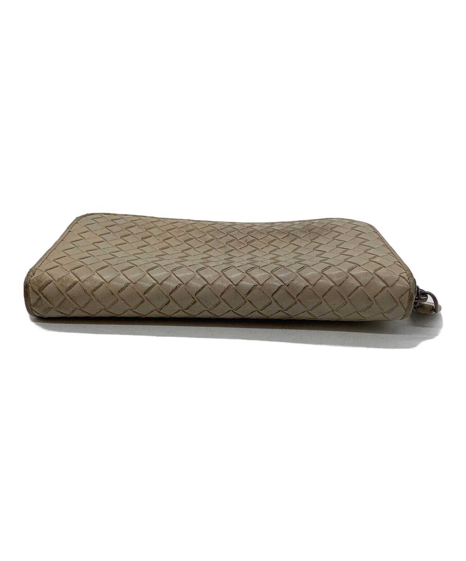 中古・古着通販】BOTTEGA VENETA (ボッテガベネタ) 長財布 ベージュ 