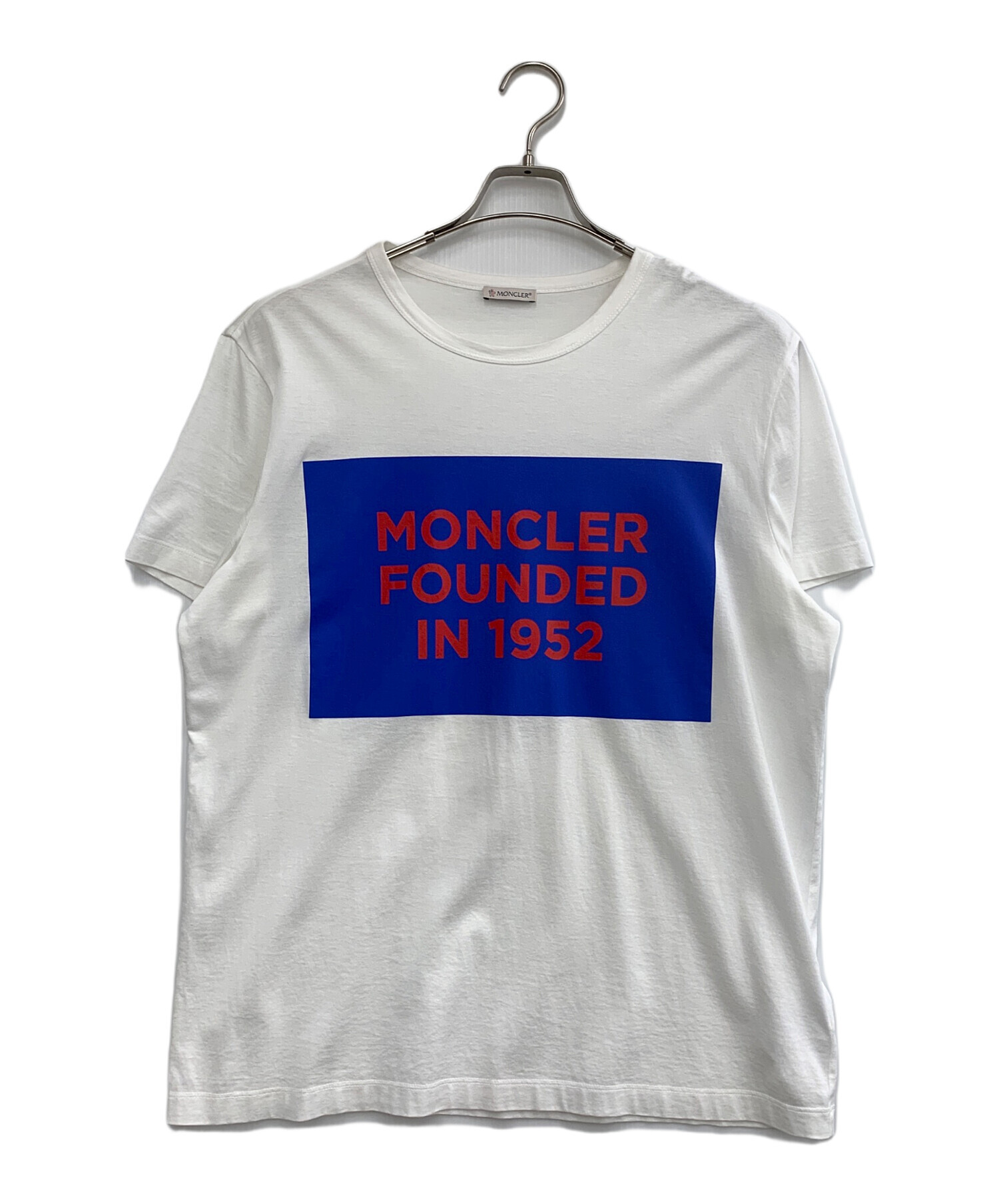 中古・古着通販】MONCLER (モンクレール) 半袖Tシャツ ホワイト サイズ 