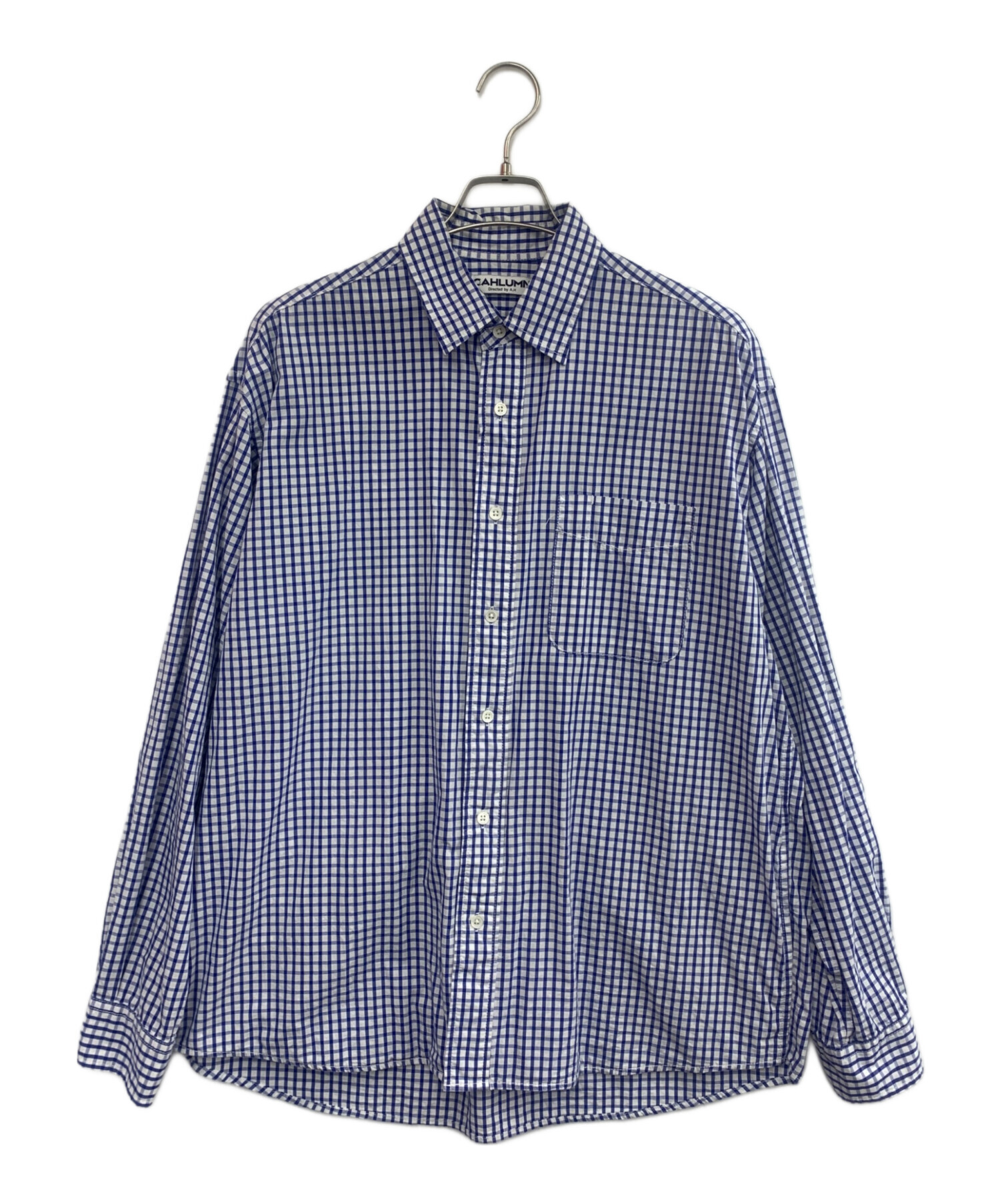 中古・古着通販】CAHLUMN (カウラム) 長袖シャツ ブルー サイズ:M