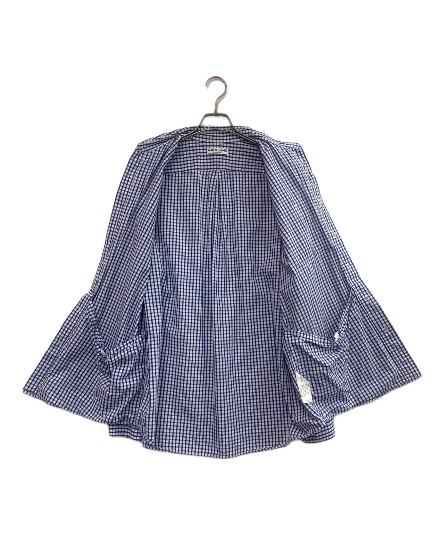 中古・古着通販】CAHLUMN (カウラム) 長袖シャツ ブルー サイズ:M