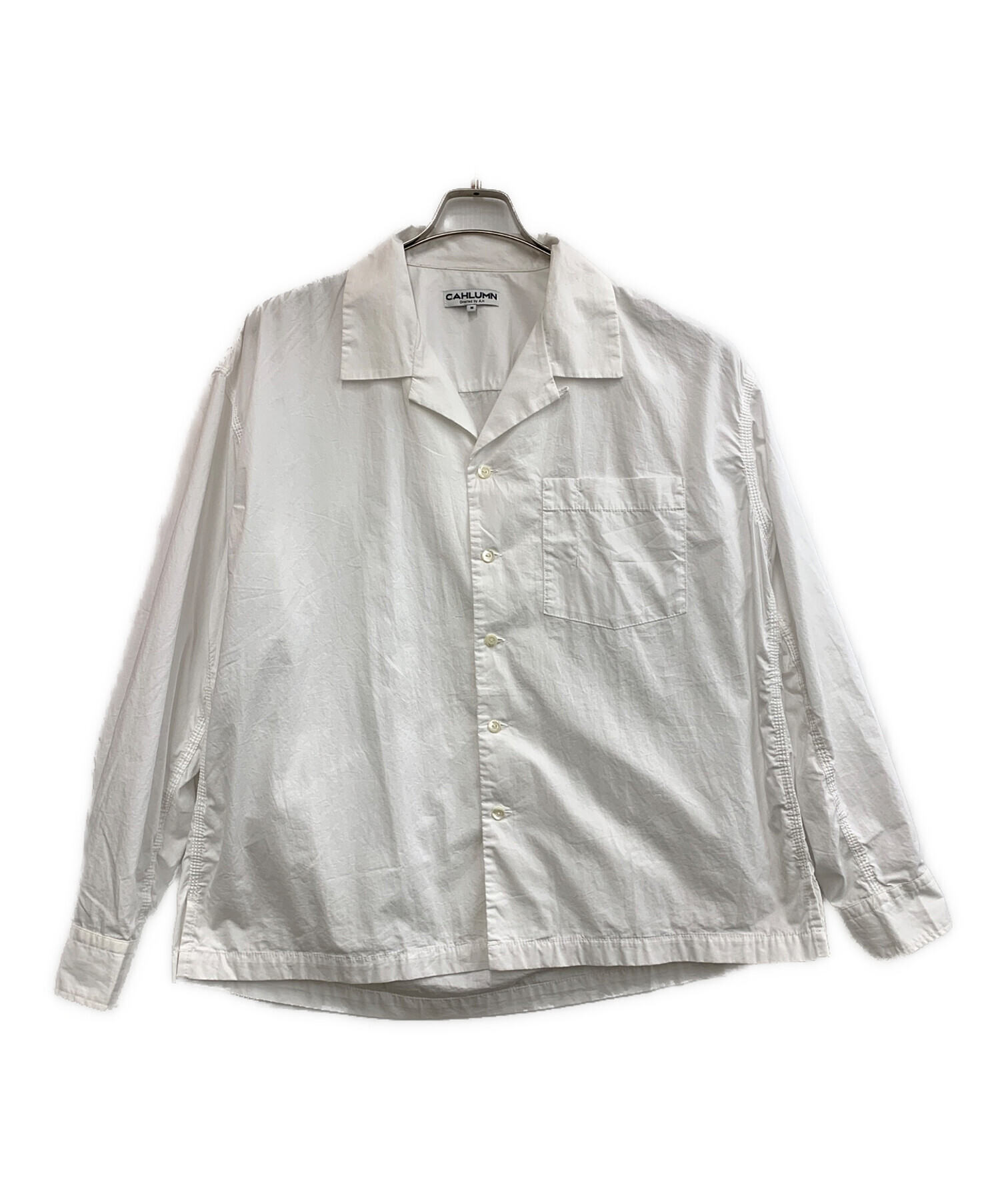中古・古着通販】CAHLUMN (カウラム) 長袖シャツ ホワイト サイズ:M