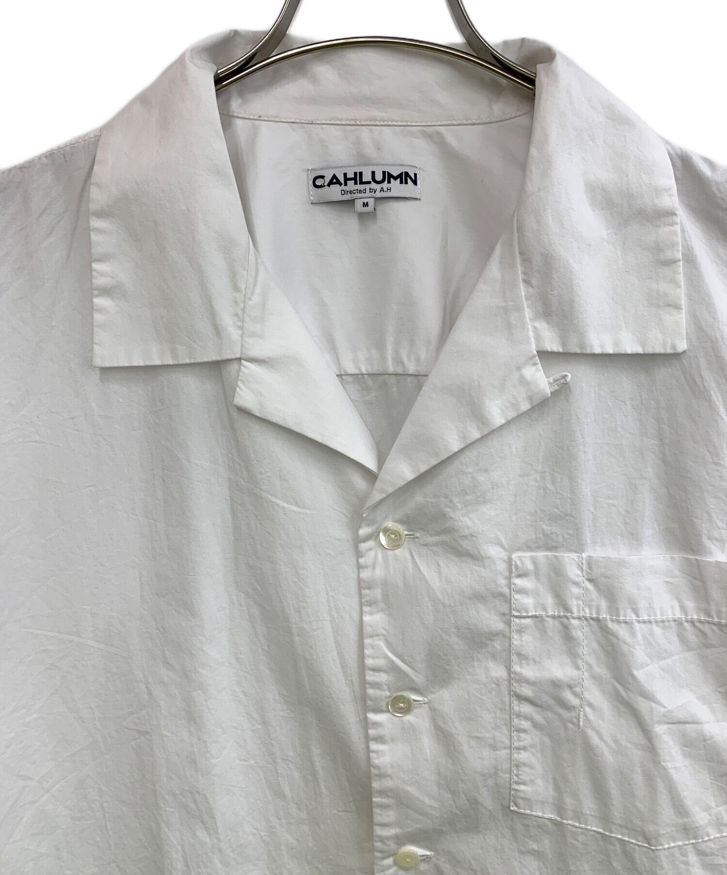 中古・古着通販】CAHLUMN (カウラム) 長袖シャツ ホワイト サイズ:M