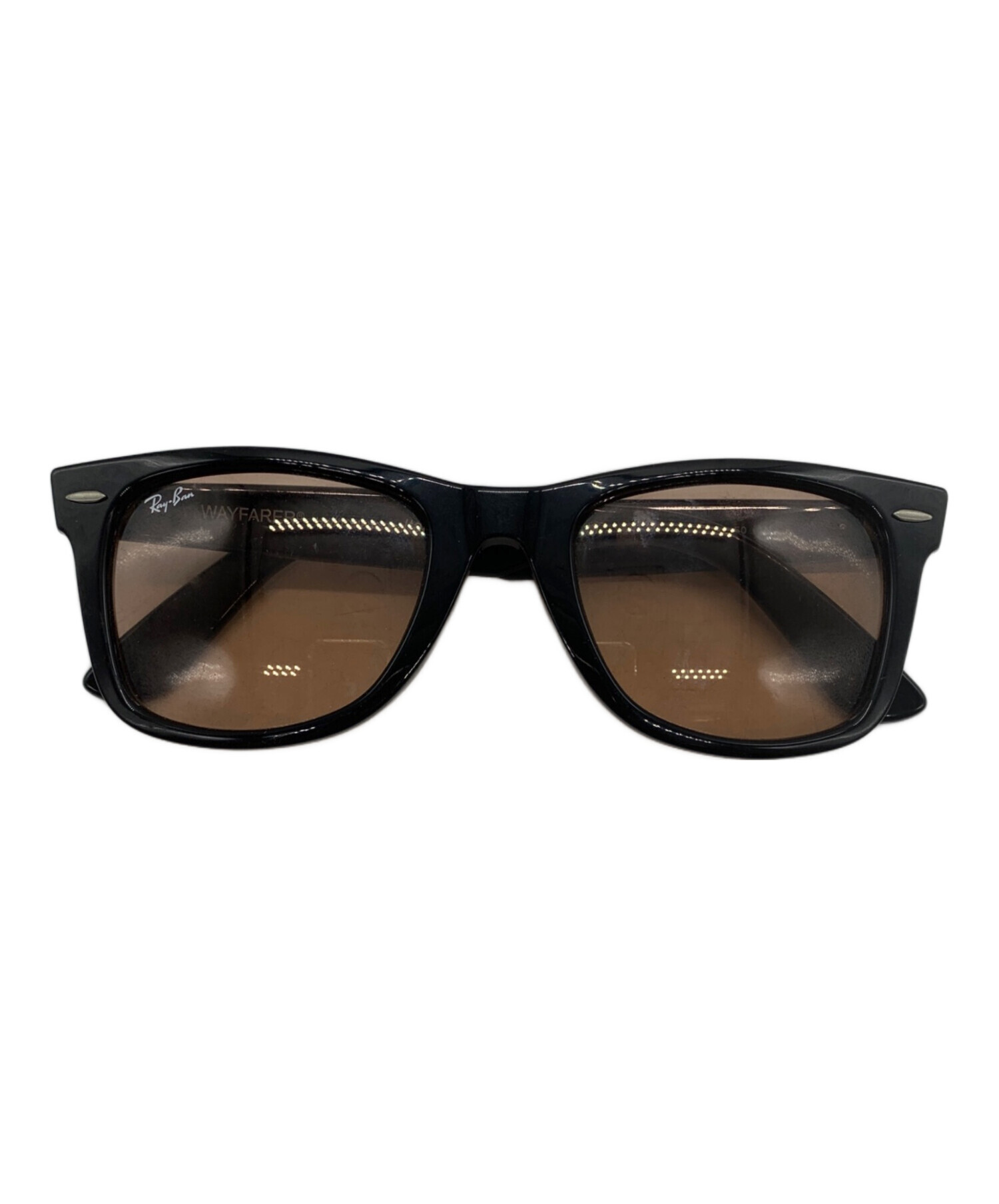 中古・古着通販】RAY-BAN (レイバン) サングラス ブラック×ブラウン 