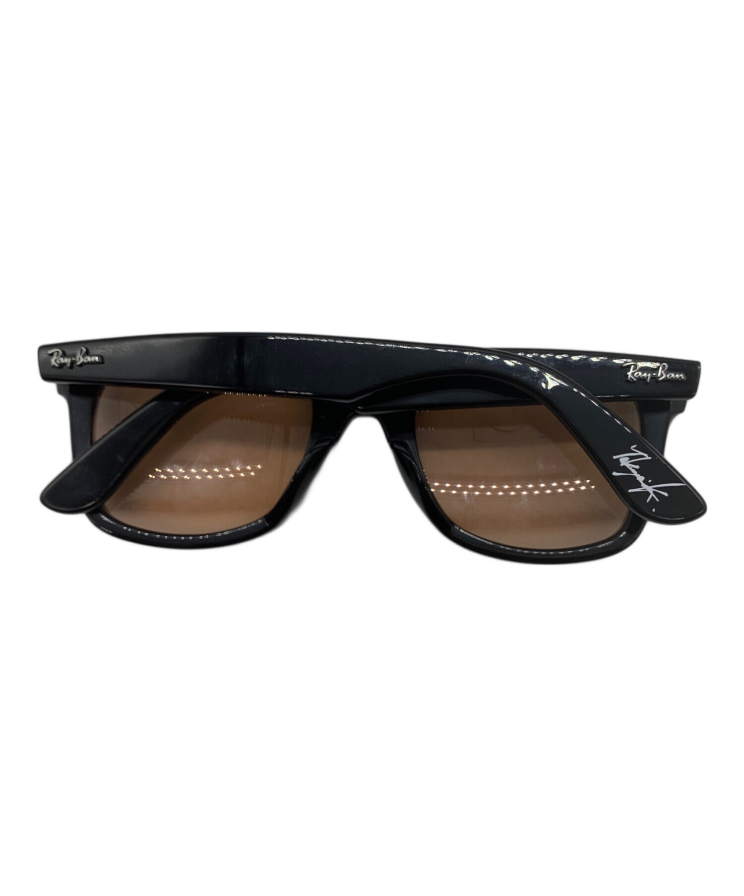 中古・古着通販】RAY-BAN (レイバン) サングラス ブラック×ブラウン 