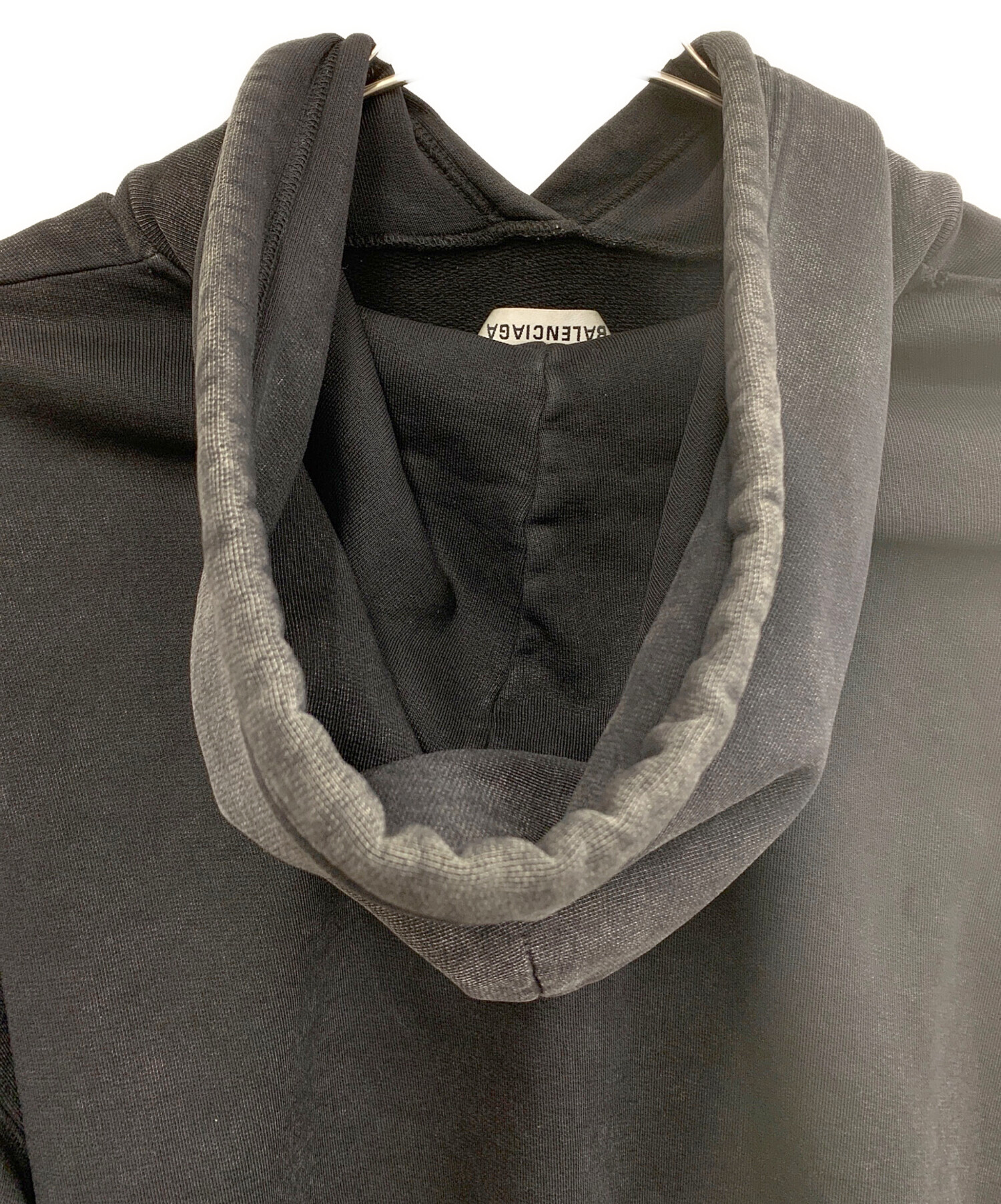 中古・古着通販】BALENCIAGA (バレンシアガ) BBロゴパーカー ブラック