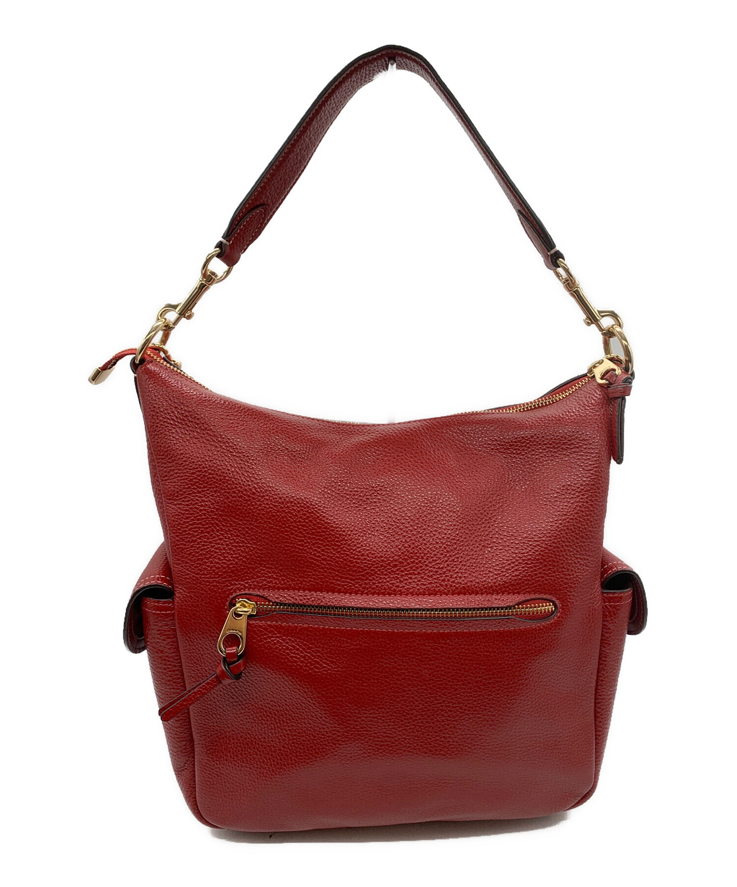 中古・古着通販】COACH (コーチ) 2WAYショルダーバッグ レッド 