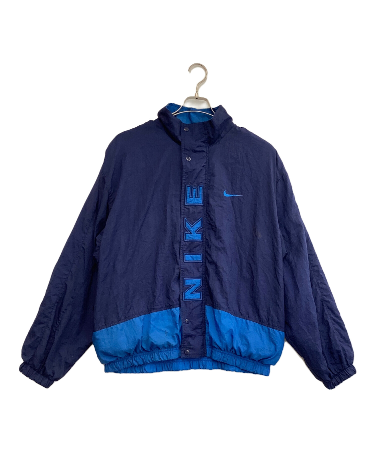 中古・古着通販】NIKE (ナイキ) ナイロンジャケット ブルー×ネイビー