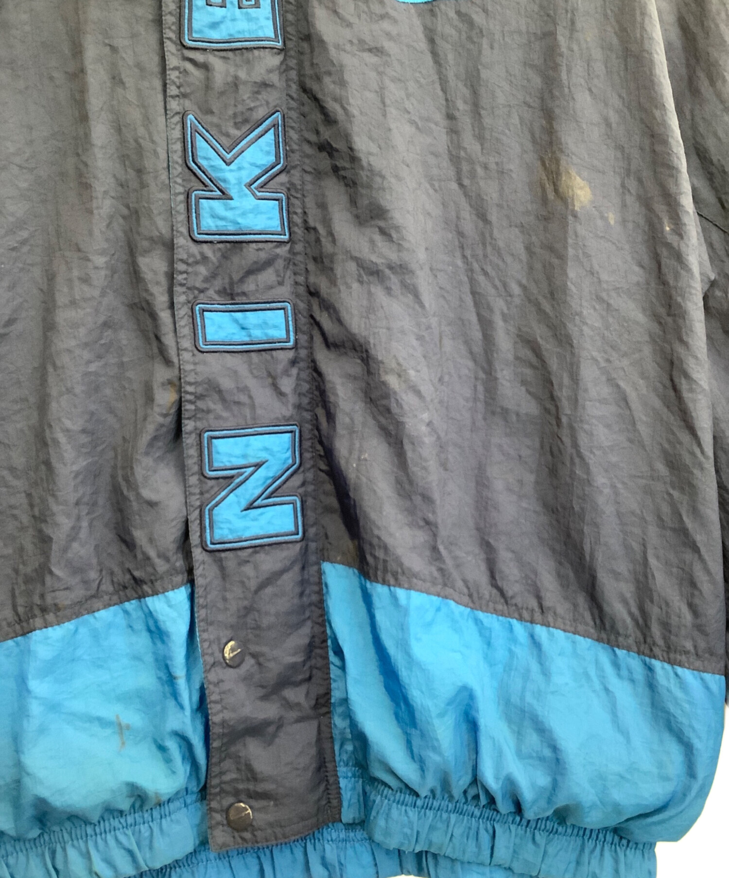 中古・古着通販】NIKE (ナイキ) ナイロンジャケット ブルー×ネイビー