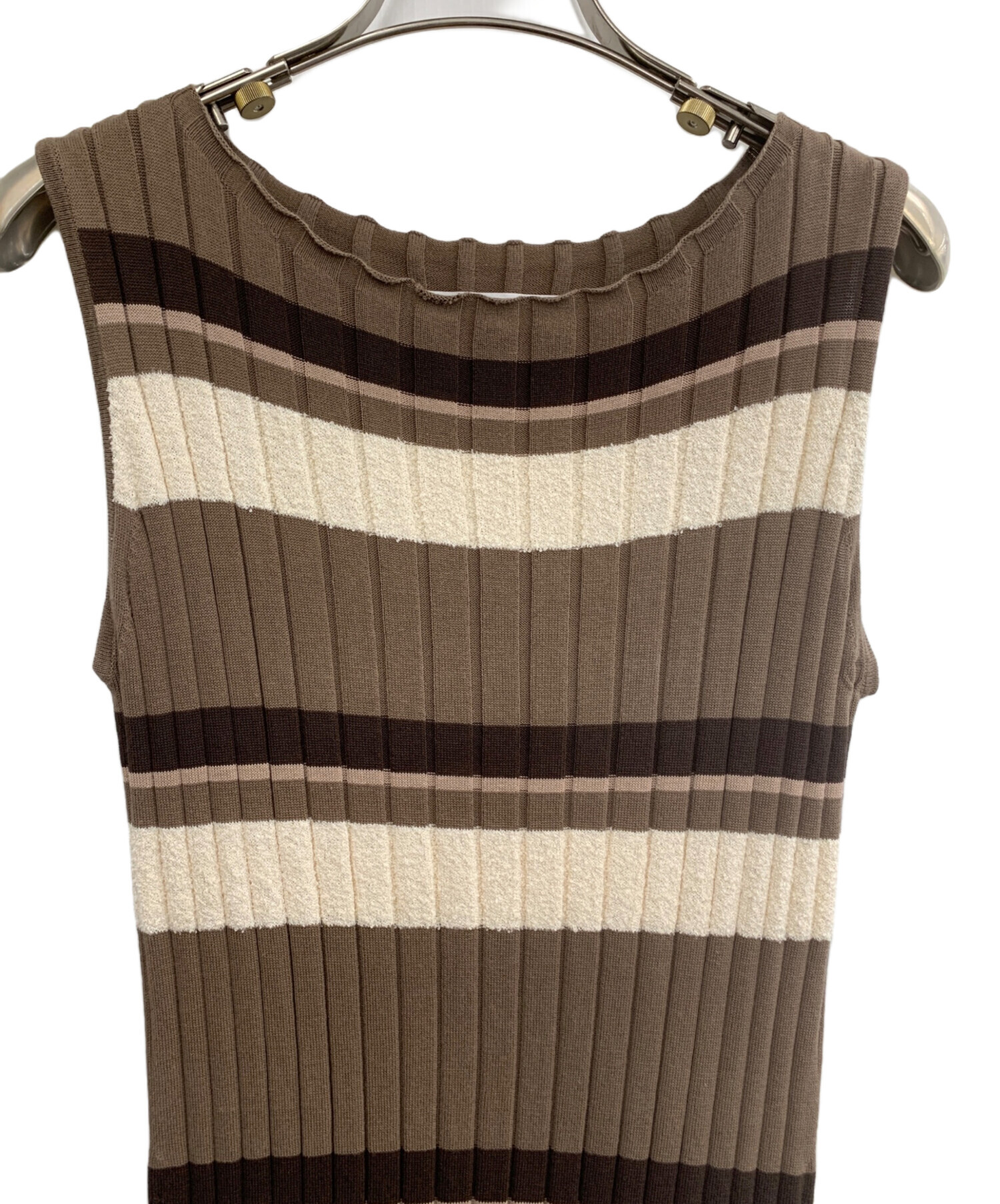 値下げ　Her lip to ノースリーブロングニットワンピース　新品未使用 中古・古着通販】HER LIP TO (ハーリップトゥ) ノースリーブニット