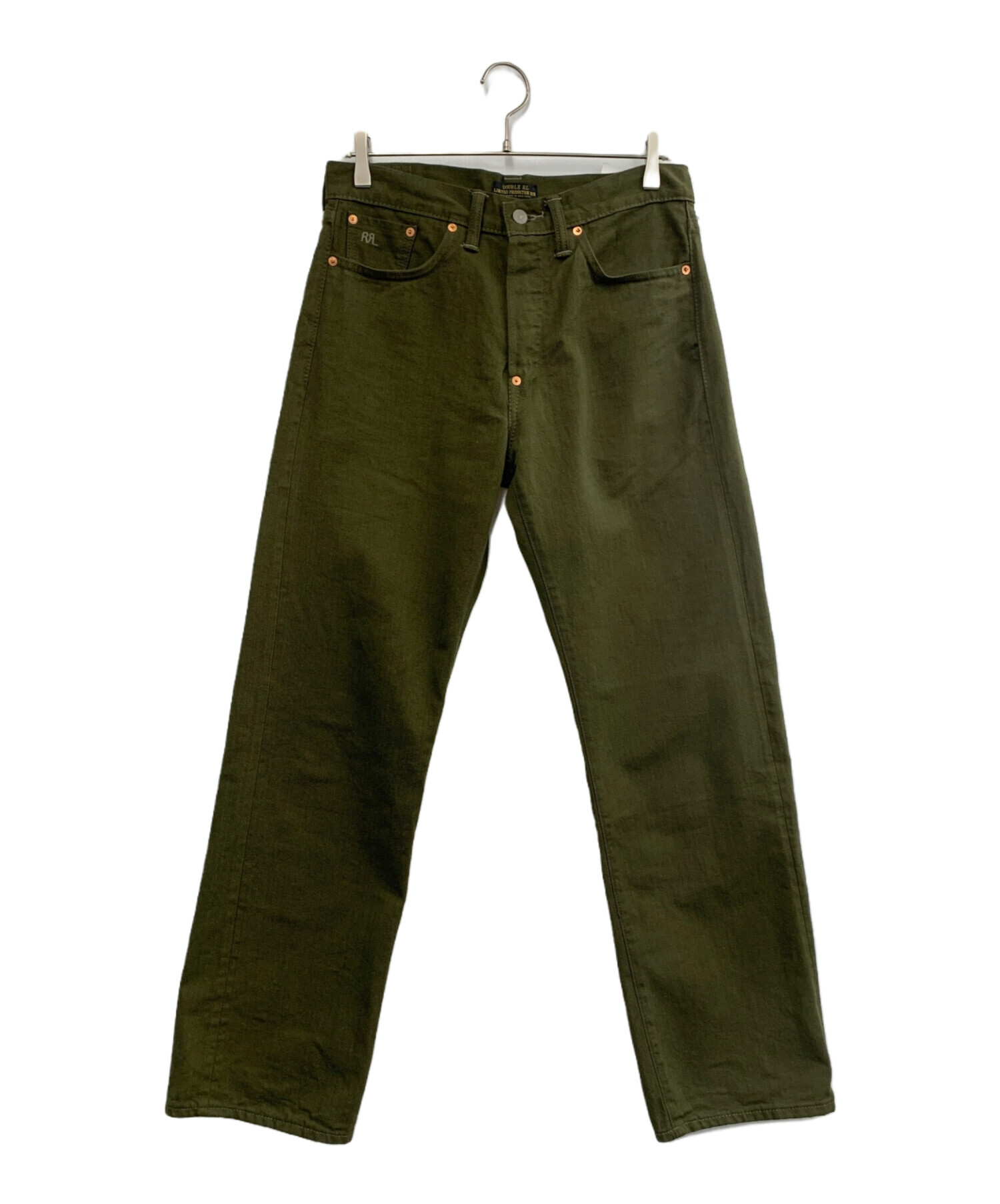 中古・古着通販】RRL (ダブルアールエル) デニムパンツ カーキ サイズ