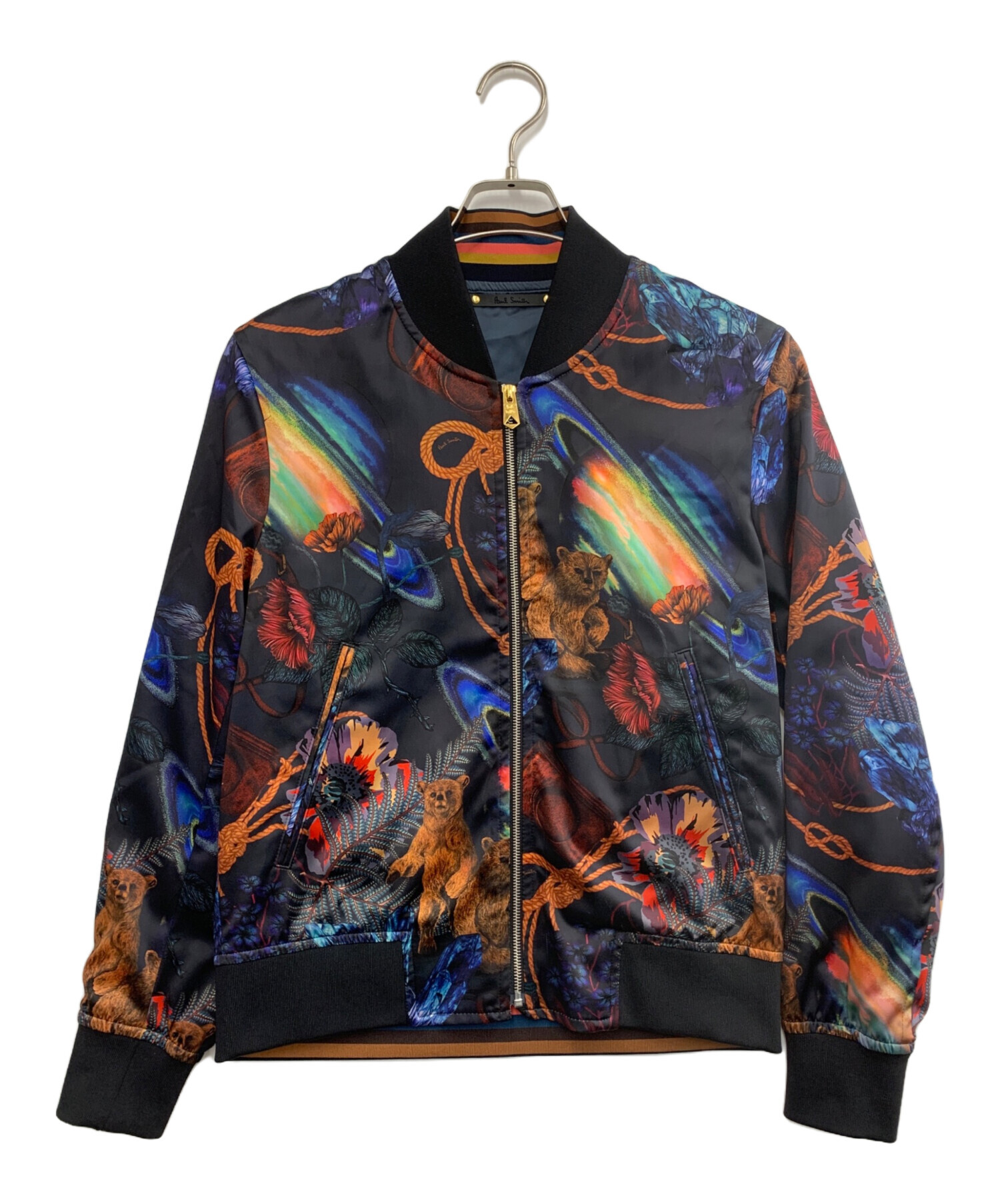 中古・古着通販】PAUL SMITH (ポールスミス) 総柄ブルゾン ブラック