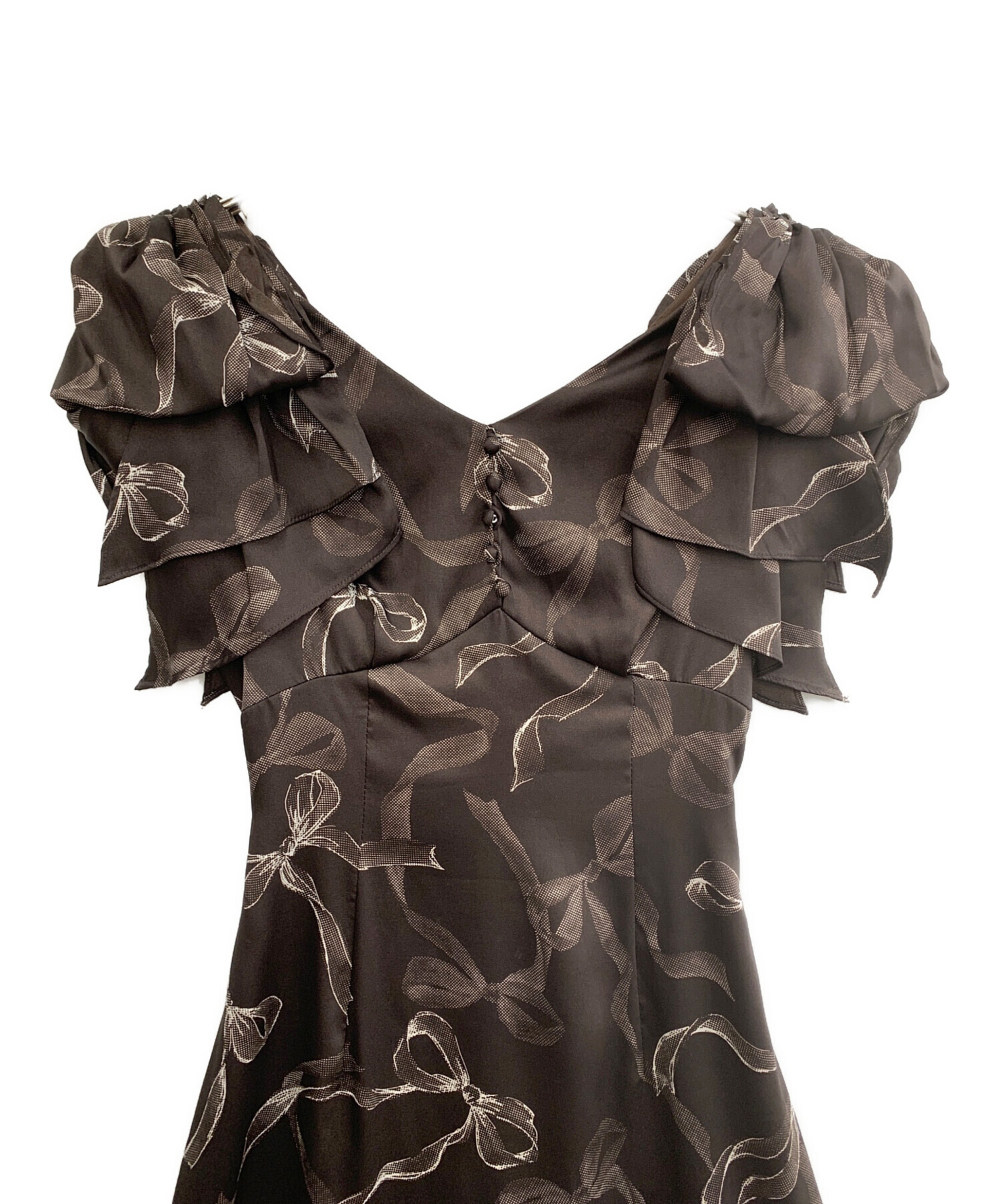 中古・古着通販】Snidel (スナイデル) リボンスリーブデザイン