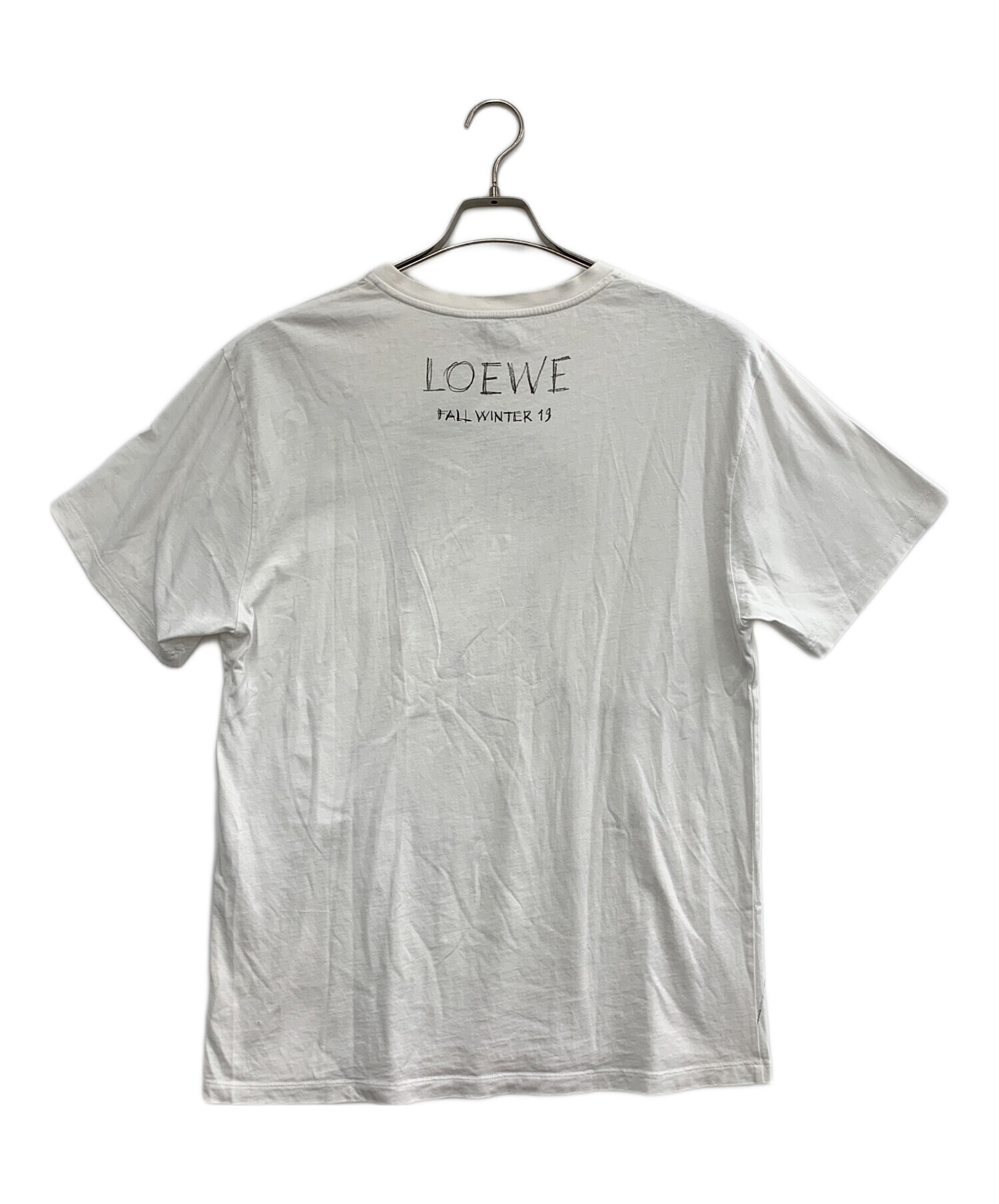 中古・古着通販】LOEWE (ロエベ) 半袖Tシャツ ホワイト サイズ:L 