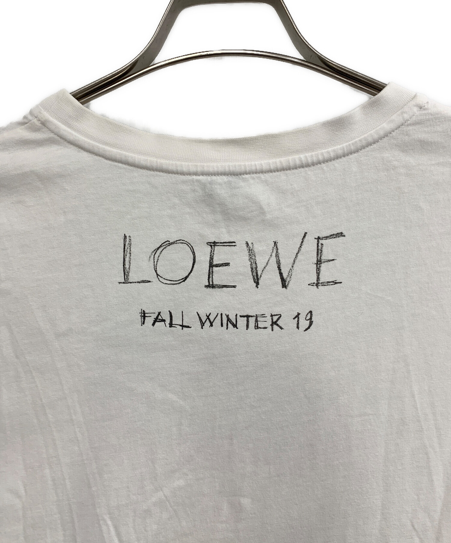中古・古着通販】LOEWE (ロエベ) 半袖Tシャツ ホワイト サイズ:L 