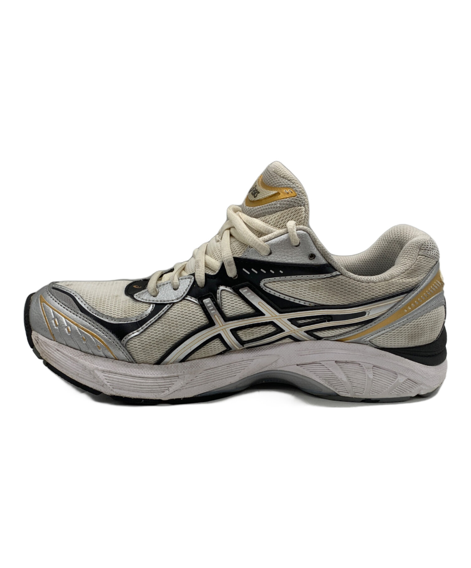 中古・古着通販】asics (アシックス) スニーカー ホワイト×シルバー