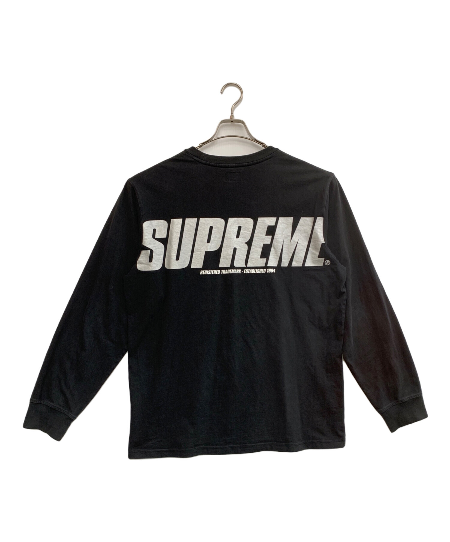 中古・古着通販】SUPREME (シュプリーム) 長袖カットソー ブラック 