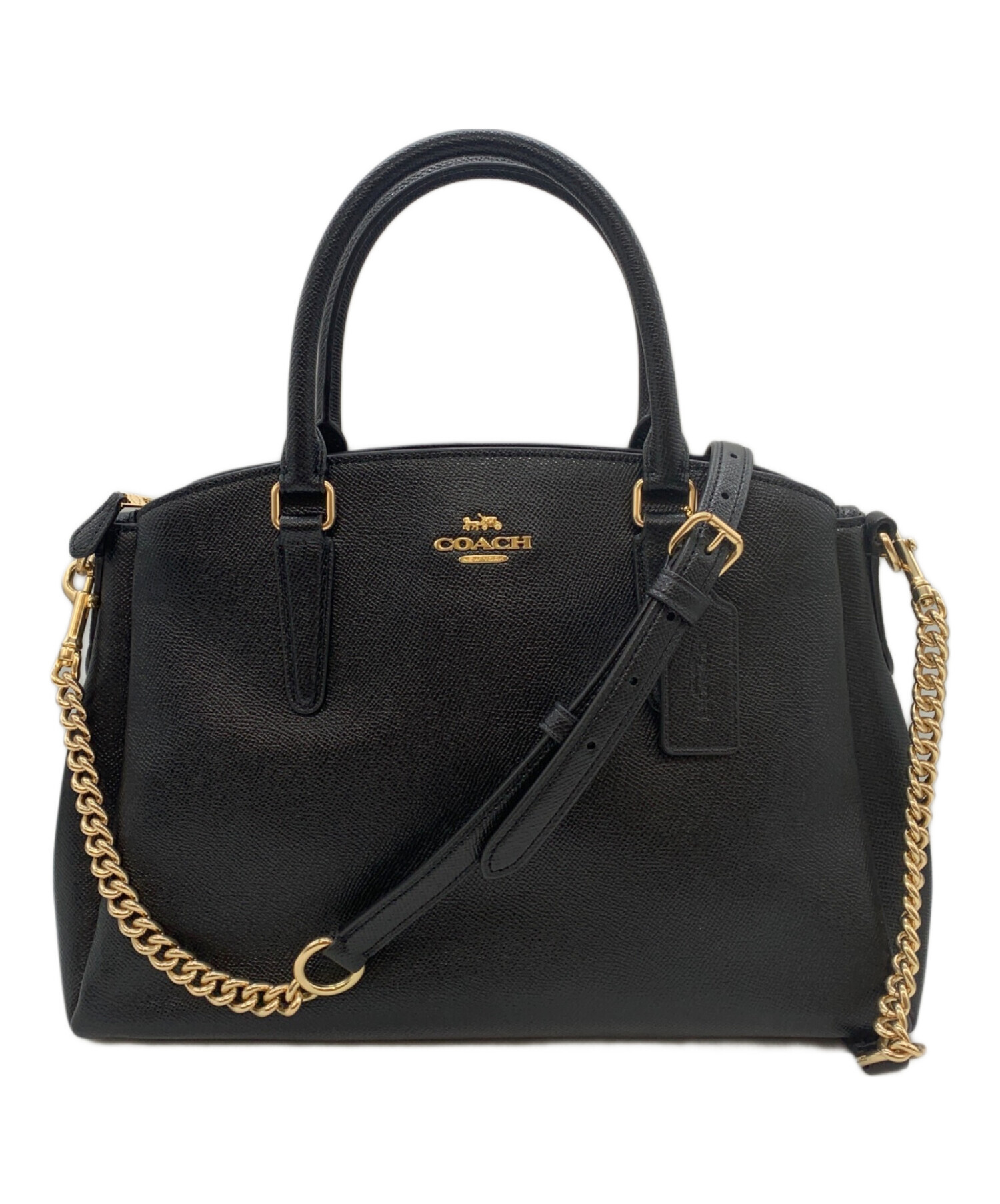 中古・古着通販】COACH (コーチ) 2WAYショルダーバッグ ブラック