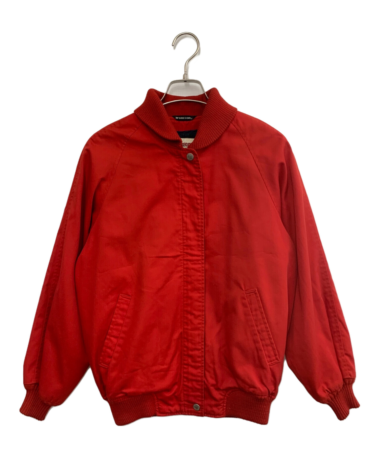 McGREGOR マックレガー レザー ジャケット ヌバック 赤 古着 フェード 中古・古着通販】McGREGOR (マクレガー) ジャケット レッド サイズ:L