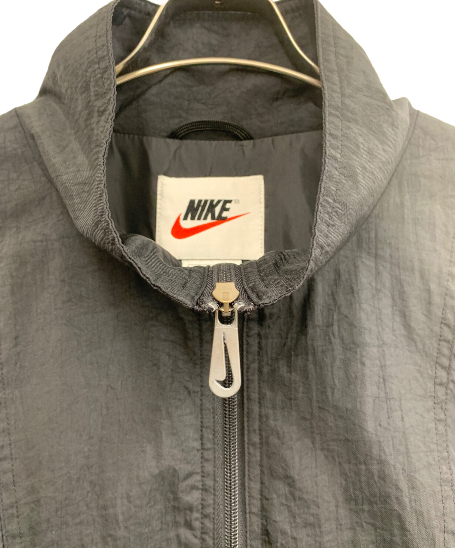 中古・古着通販】NIKE (ナイキ) ナイロンジャケット ブラック サイズ:L