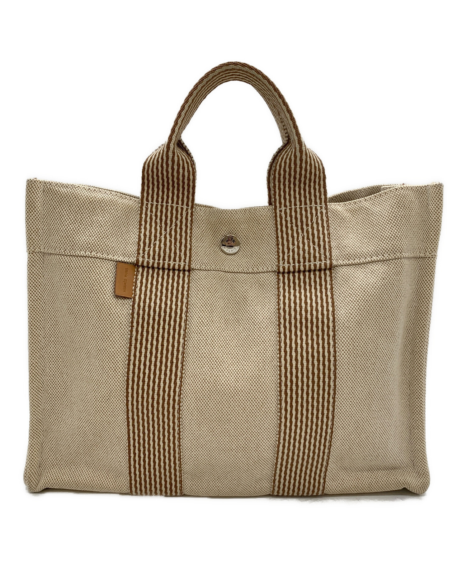 中古・古着通販】HERMES (エルメス) トートバッグ ベージュ｜ブランド 