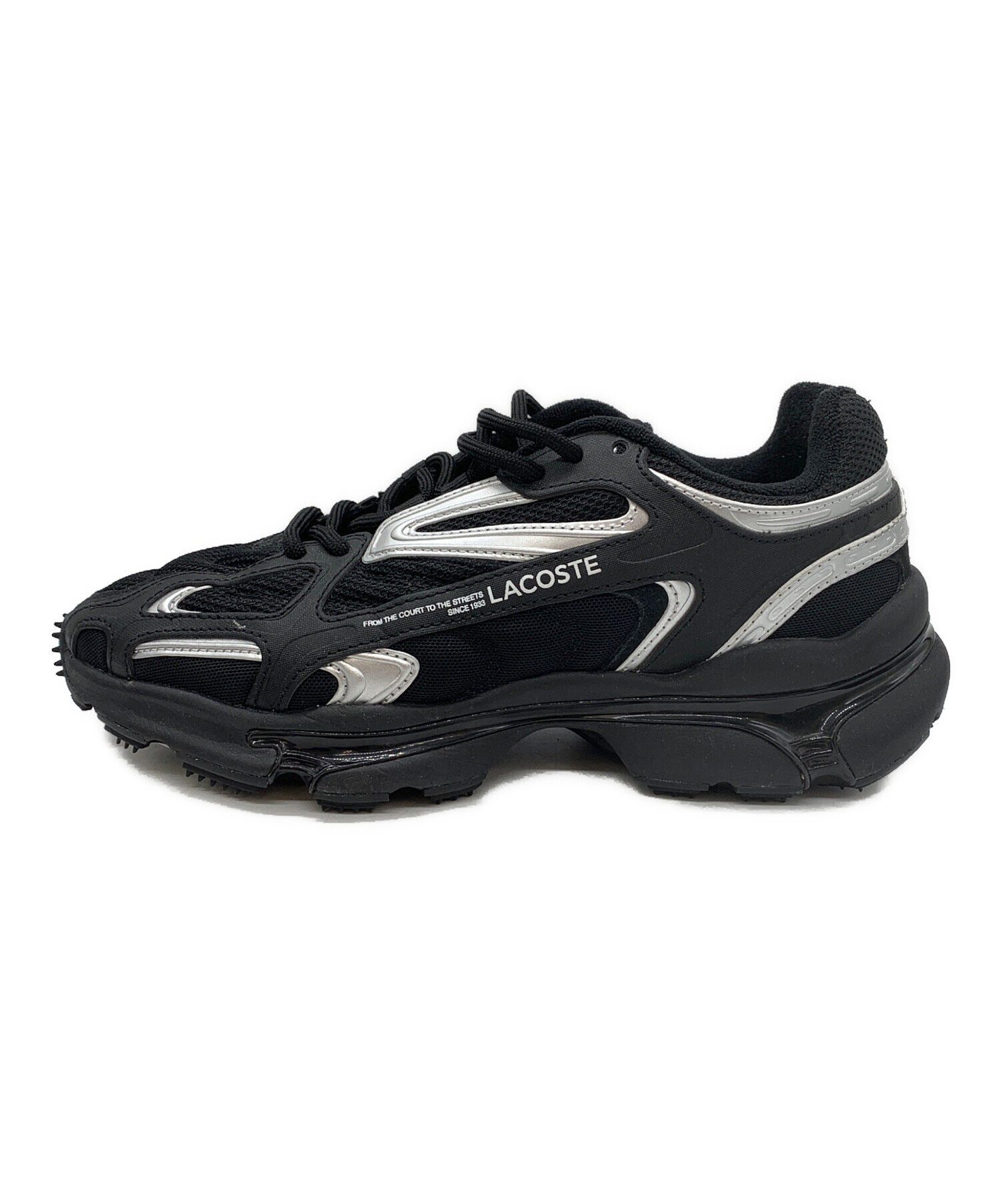 中古・古着通販】LACOSTE (ラコステ) スニーカー ブラック サイズ:EU41