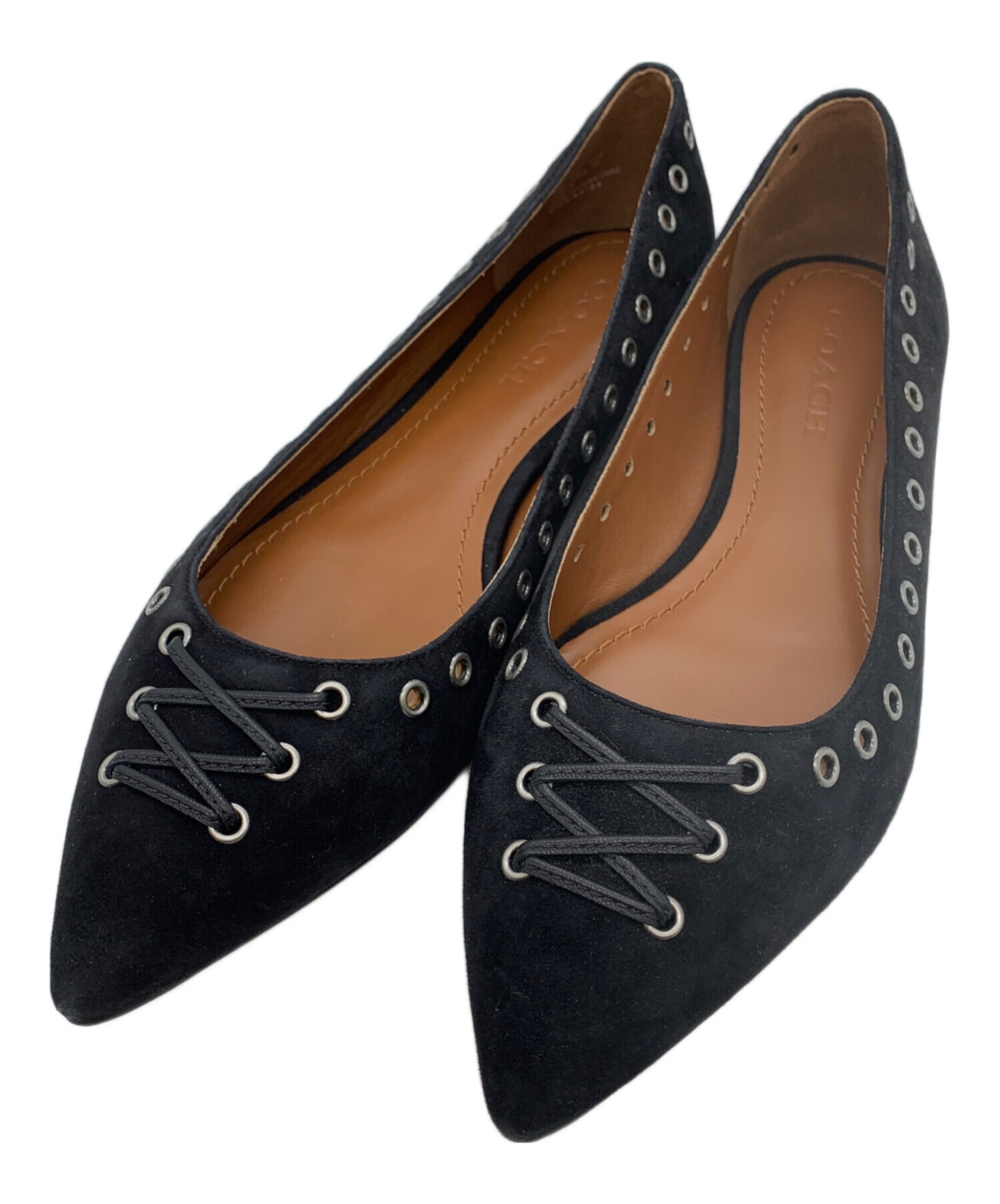 中古・古着通販】COACH (コーチ) パンプス ブラック サイズ:7.5