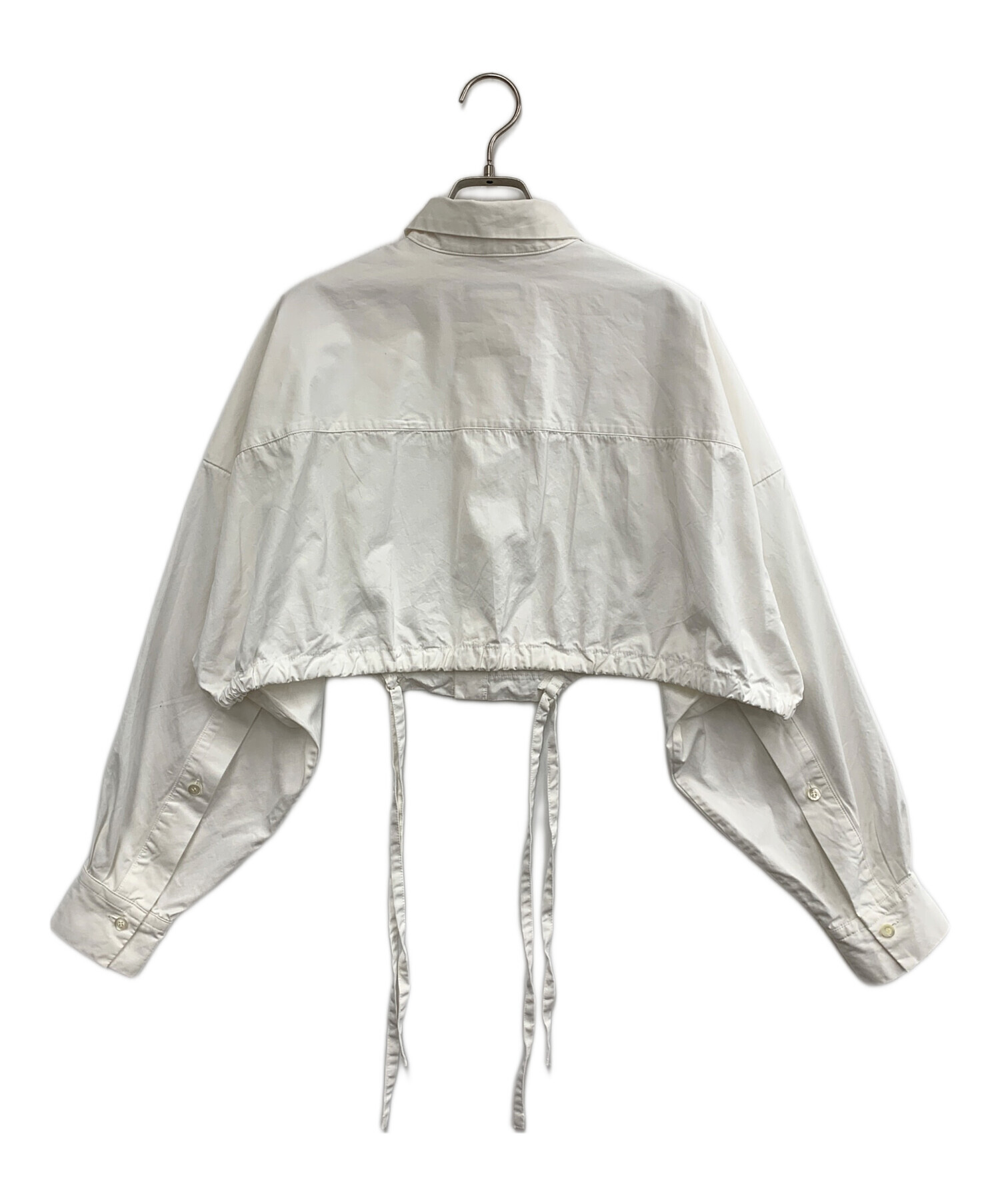 中古・古着通販】Ujoh (ウジョー) クロップドシャツ ホワイト サイズ:2