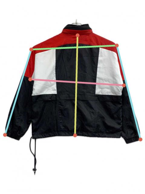 中古・古着通販】NIKE (ナイキ) ナイロンジャケット ブラック×レッド