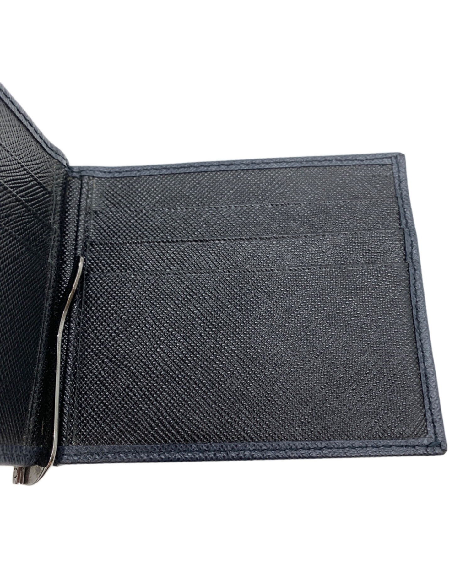 中古・古着通販】PRADA (プラダ) マネークリップ式2つ折り財布 