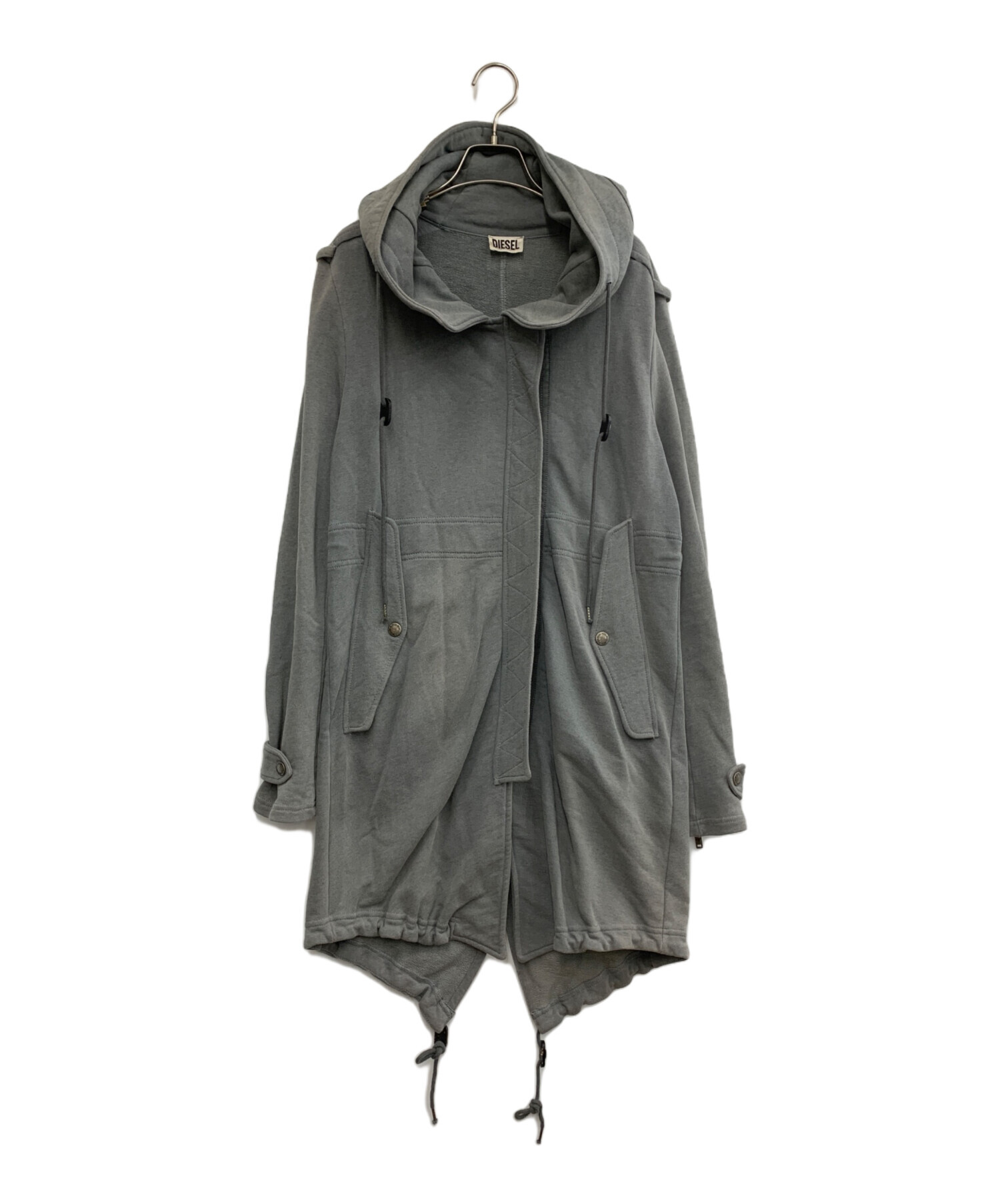 中古・古着通販】DIESEL (ディーゼル) ジップパーカー グレー サイズ