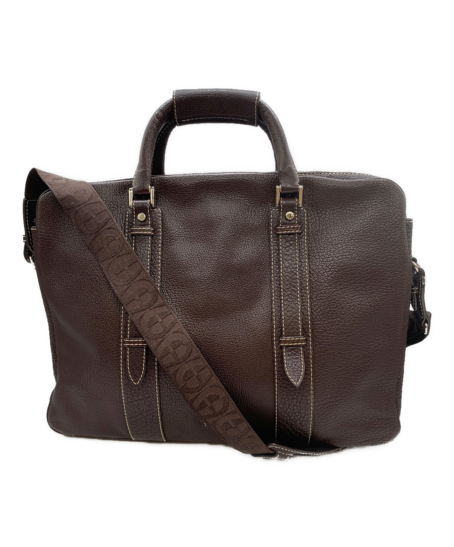 中古・古着通販】AIGNER (アイグナー) ブリーフケース ブラウン