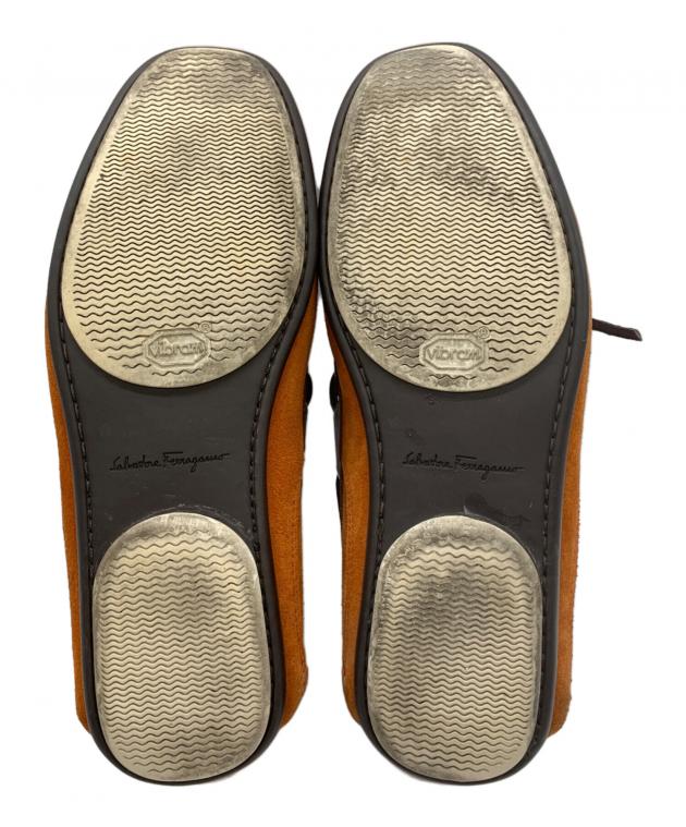 中古・古着通販】Ferragamo (フェラガモ) デッキシューズ ブラウン