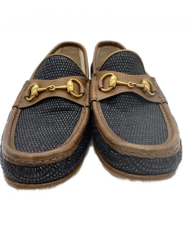 GUCCI ローファー サイズ5 中古・古着通販】GUCCI (グッチ) ビットローファー ブラック