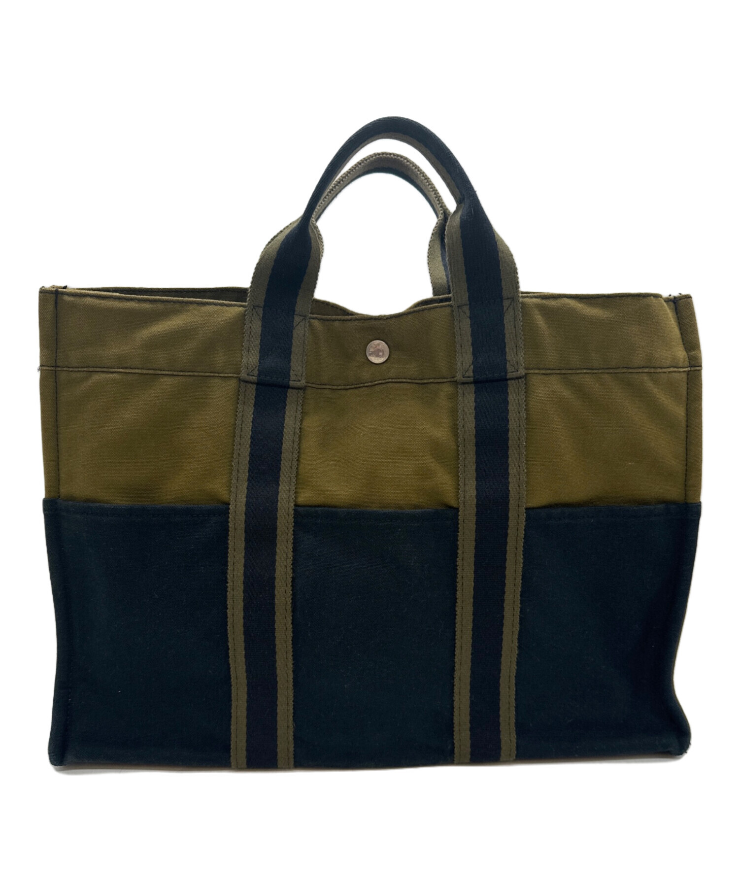 中古・古着通販】HERMES (エルメス) トートバッグ フールトゥMM カーキ 