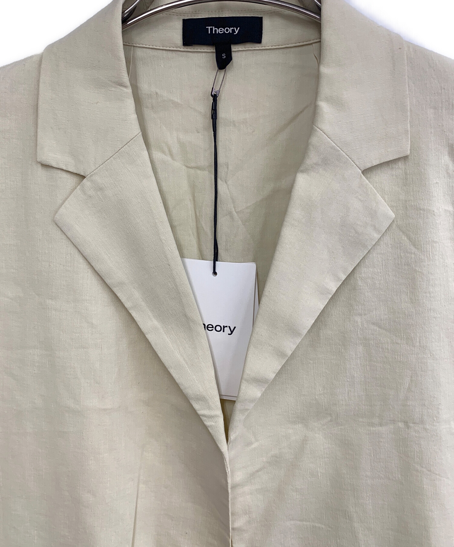 中古・古着通販】theory (セオリー) リネン混コート ベージュ サイズ:S 