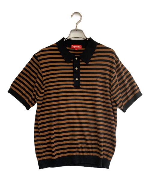 中古・古着通販】SUPREME (シュプリーム) ニットポロシャツ ブラウン