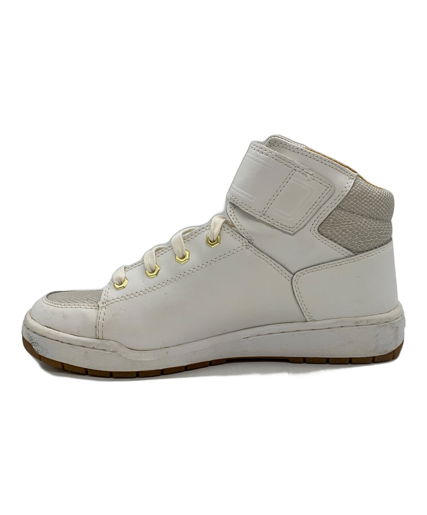 白 ティンバースニーカー Timberland Woolrich ハイカットスニーカー