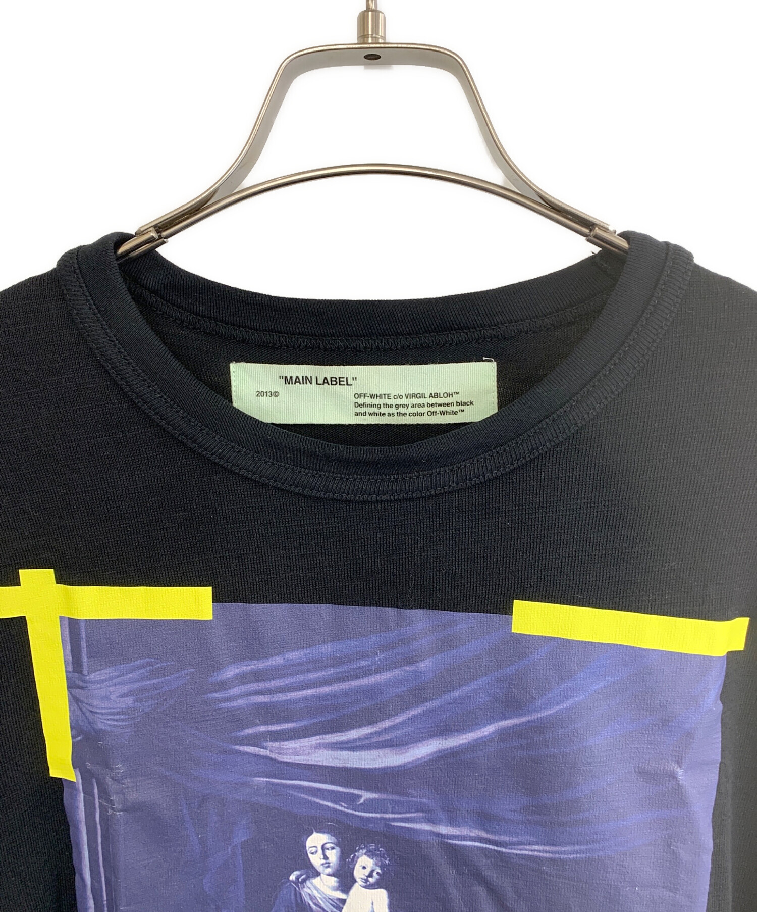 中古・古着通販】OFFWHITE (オフホワイト) 長袖シャツ ブラック サイズ