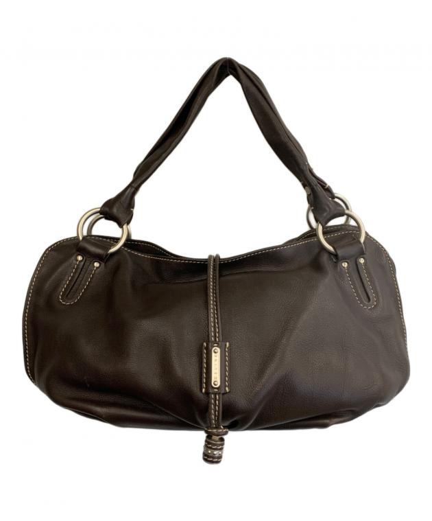 CELINE ダークブラウン ハンドバッグ CELINE セリーヌ ハンドバッグ MEDIUM ANITA BAG ブラウン レディース